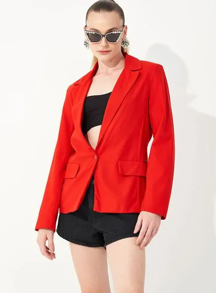 Blazer Alfaiataria Reto