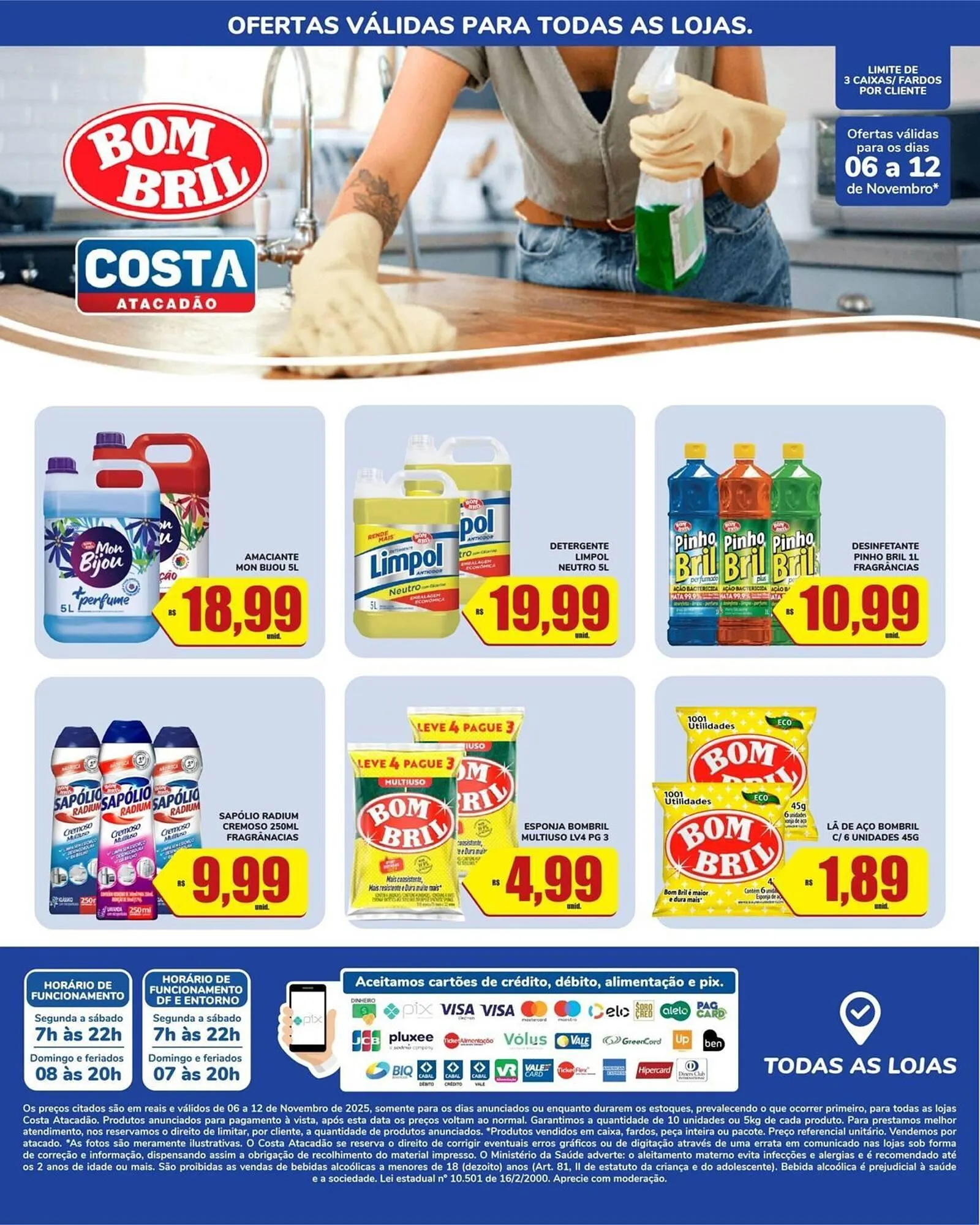 Encarte de Tabloide Costa Atacadão 6 de novembro até 12 de novembro 2025 - Pagina 1
