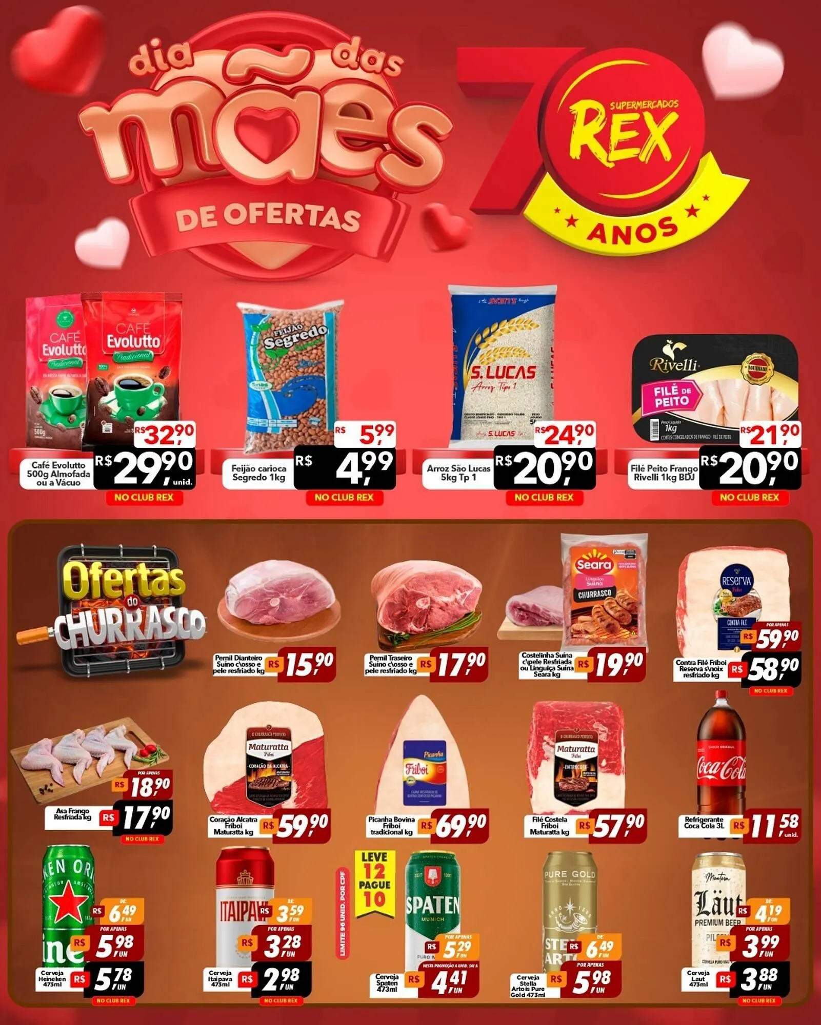 Encarte de Catálogo Supermercados Rex 8 de maio até 11 de maio 2025 - Pagina 1