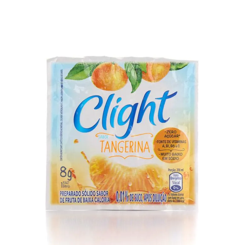 Refresco em Pó Clight Tangerina 8g