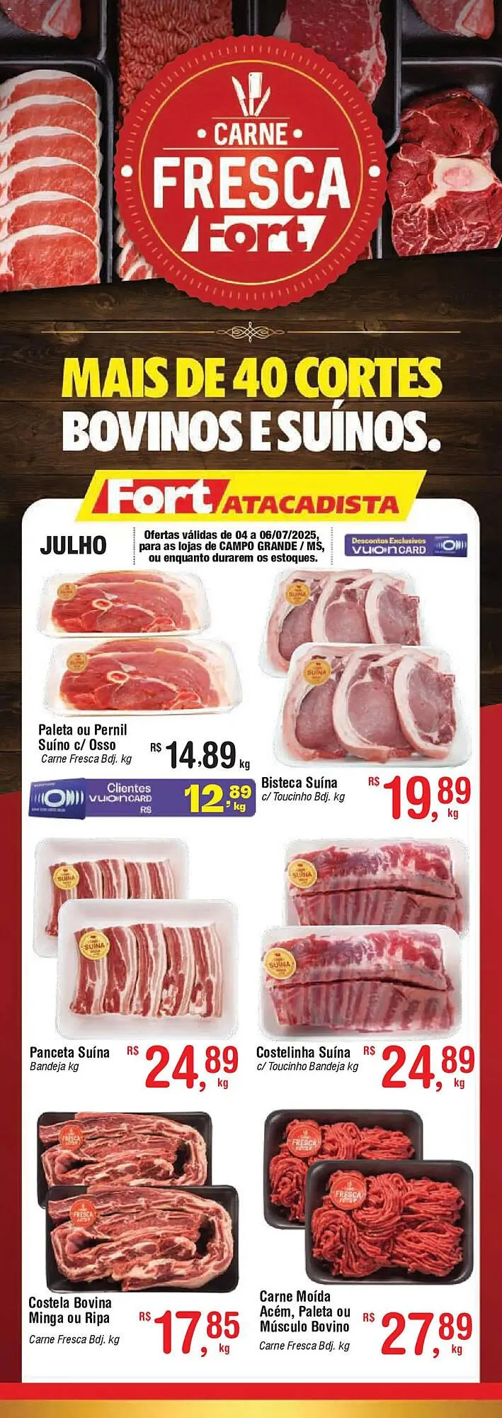 Encarte de Catálogo Fort Atacadista 4 de julho até 6 de julho 2025 - Pagina 1