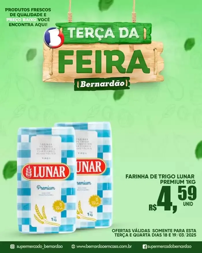 Encarte de Encarte Supermercado Bernardão 18 de março até 19 de março 2025 - Pagina 5