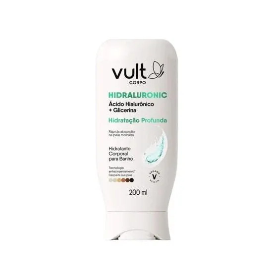 Hidratante Corporal Vult Corpo Banho Hidraluronic Hidratação Profunda 200ml