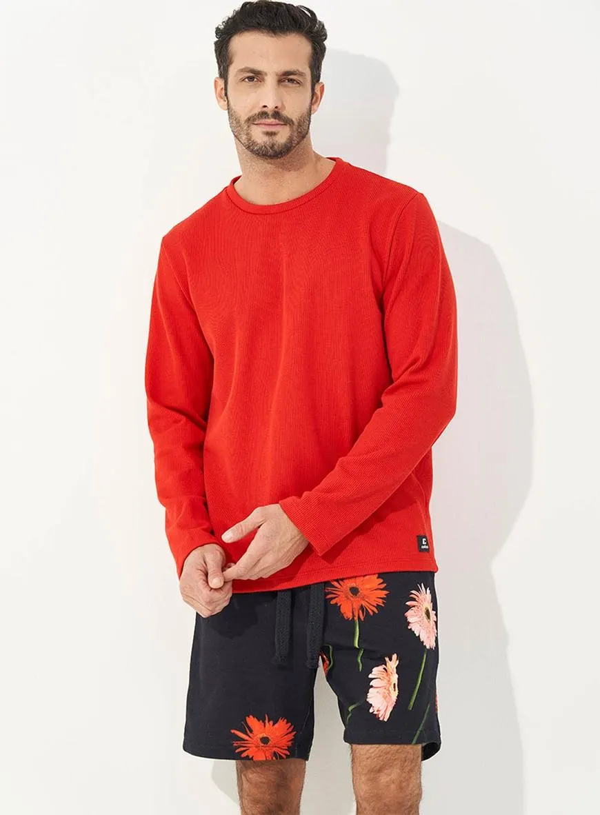 Blusão Canelado Manga Longa