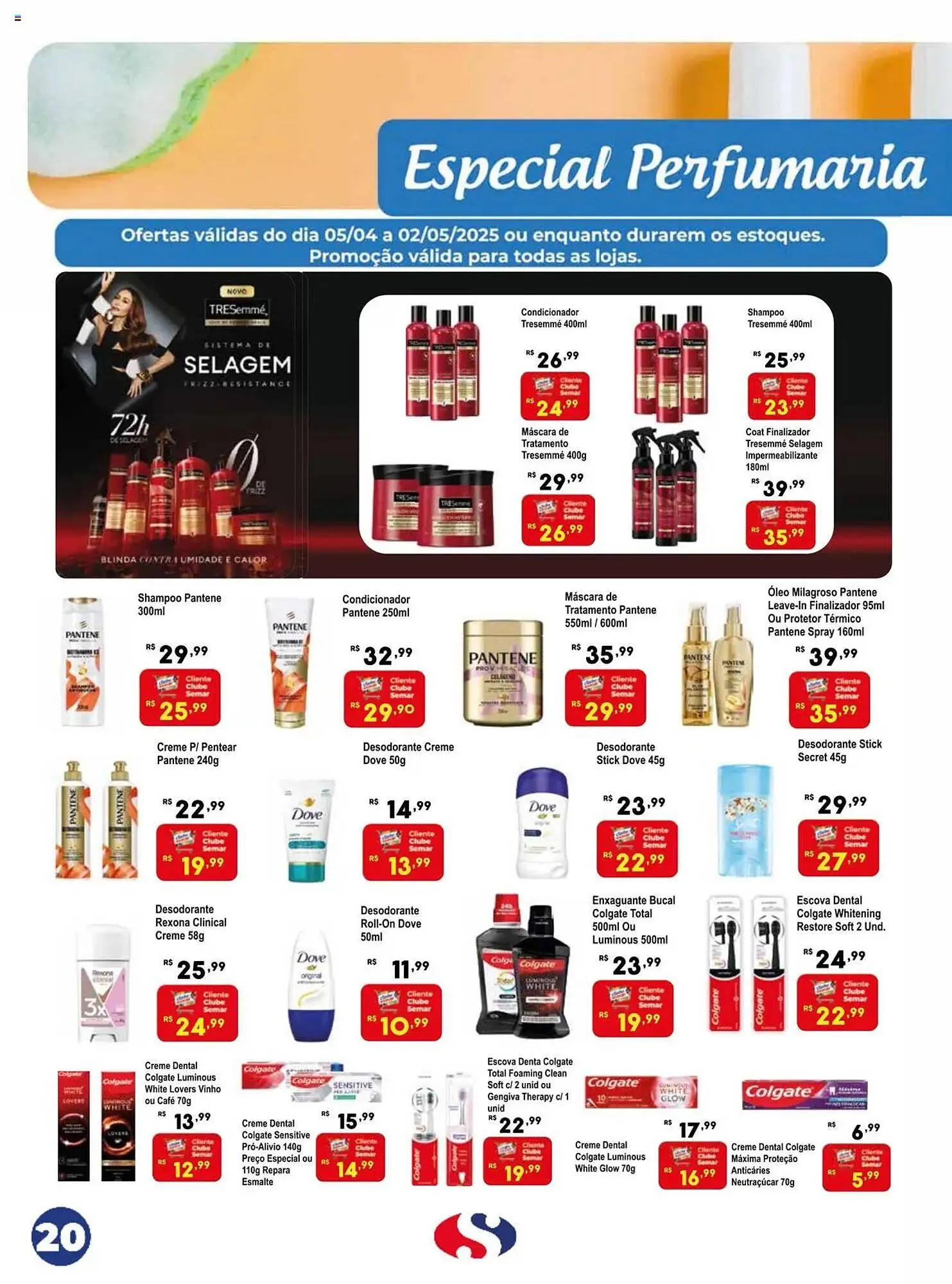 Encarte de Catálogo Semar Supermercado 5 de abril até 2 de maio 2025 - Pagina 20