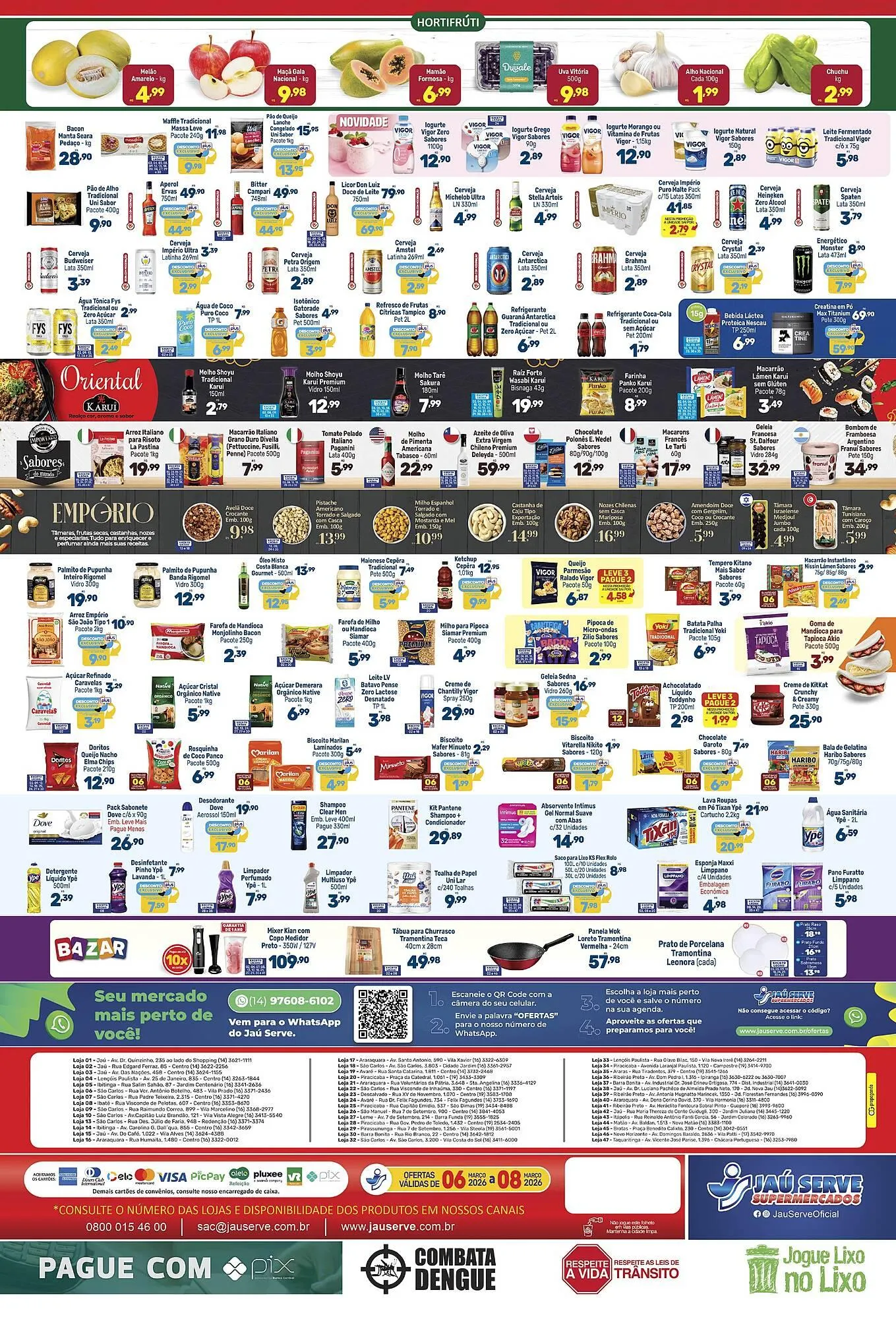 Encarte de Catálogo Supermercados Jau Serve 6 de março até 8 de março 2026 - Pagina 2