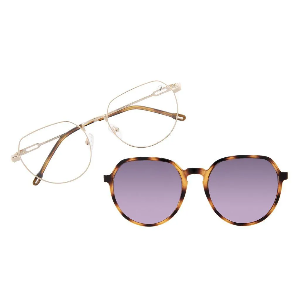 Armação Para Óculos de Grau Feminino Chilli Beans Multi Polarizado Dourado - LV.MU.0858.5721 M
