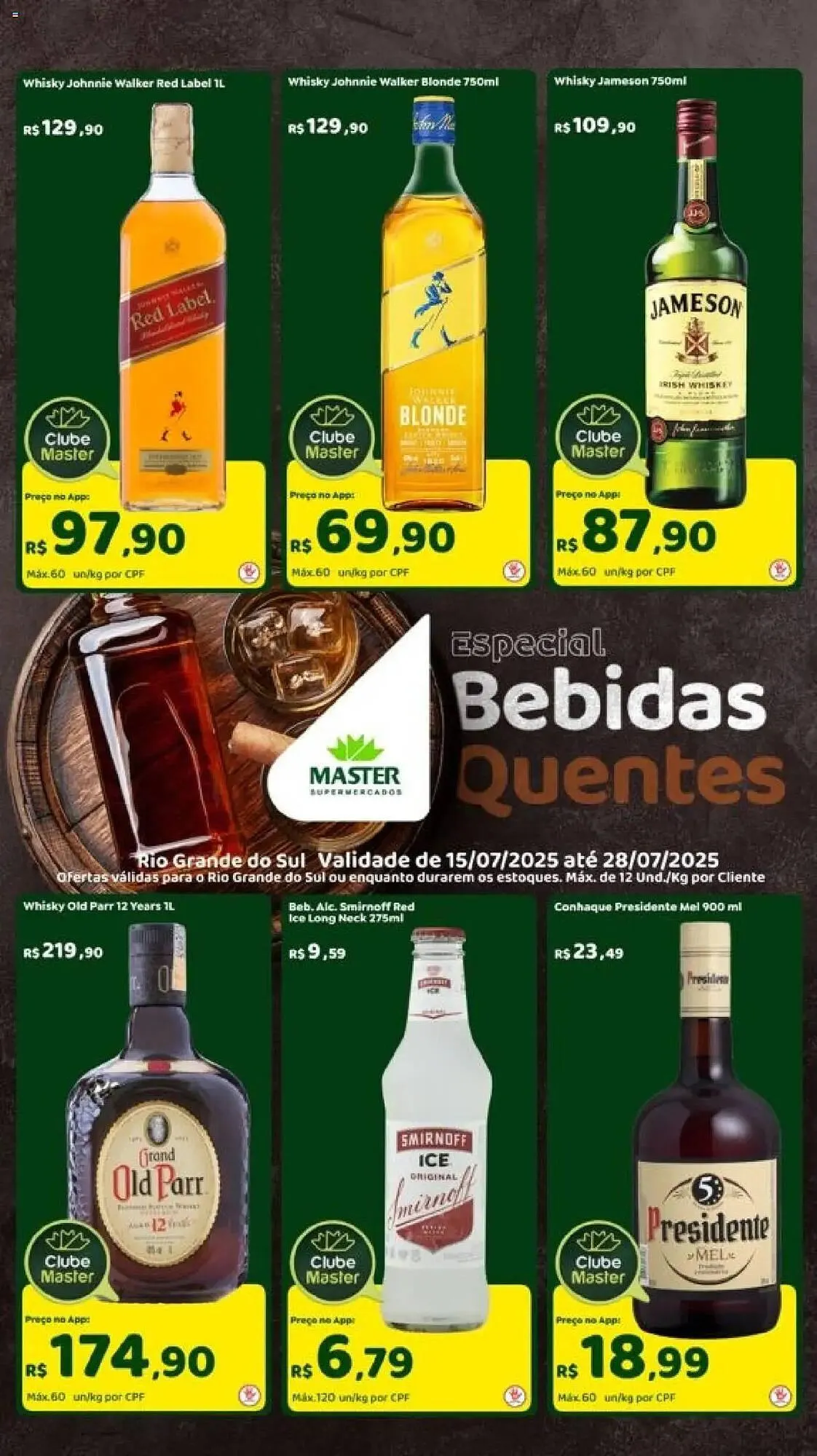 Encarte de Catálogo Master Supermercados 15 de julho até 28 de julho 2025 - Pagina 1