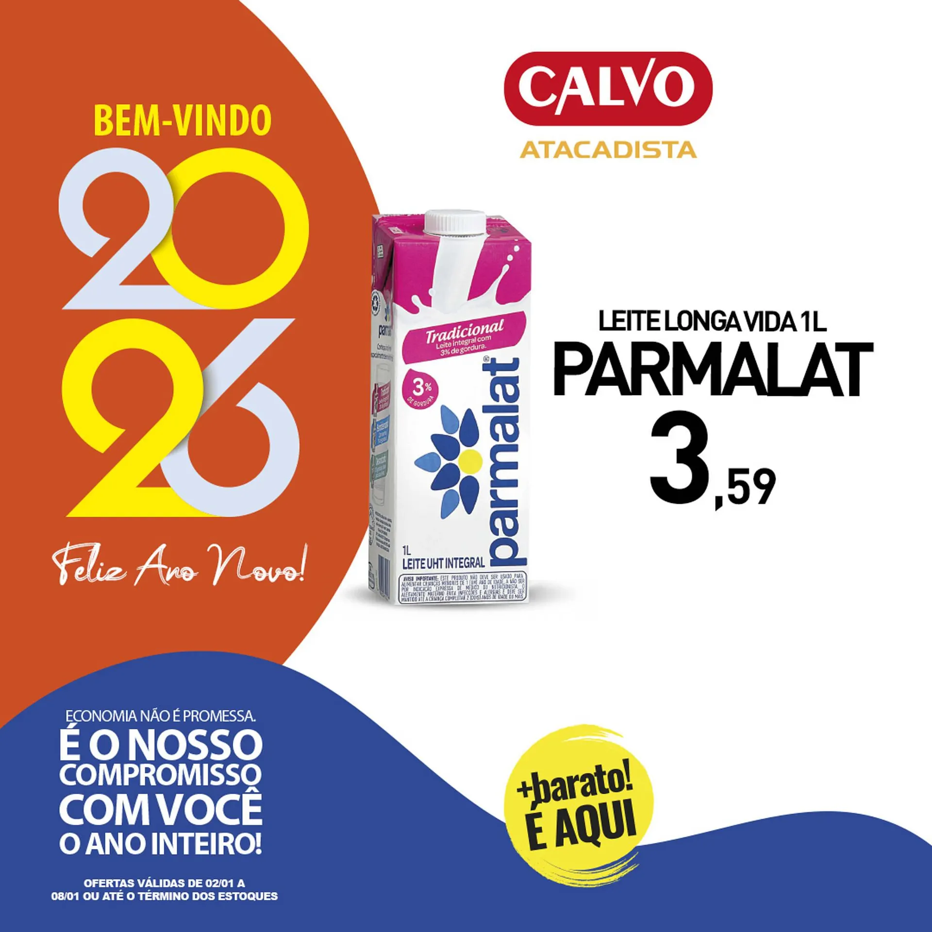 Encarte de Folheto Calvo Atacadista 2 de janeiro até 8 de janeiro 2026 - Pagina 3