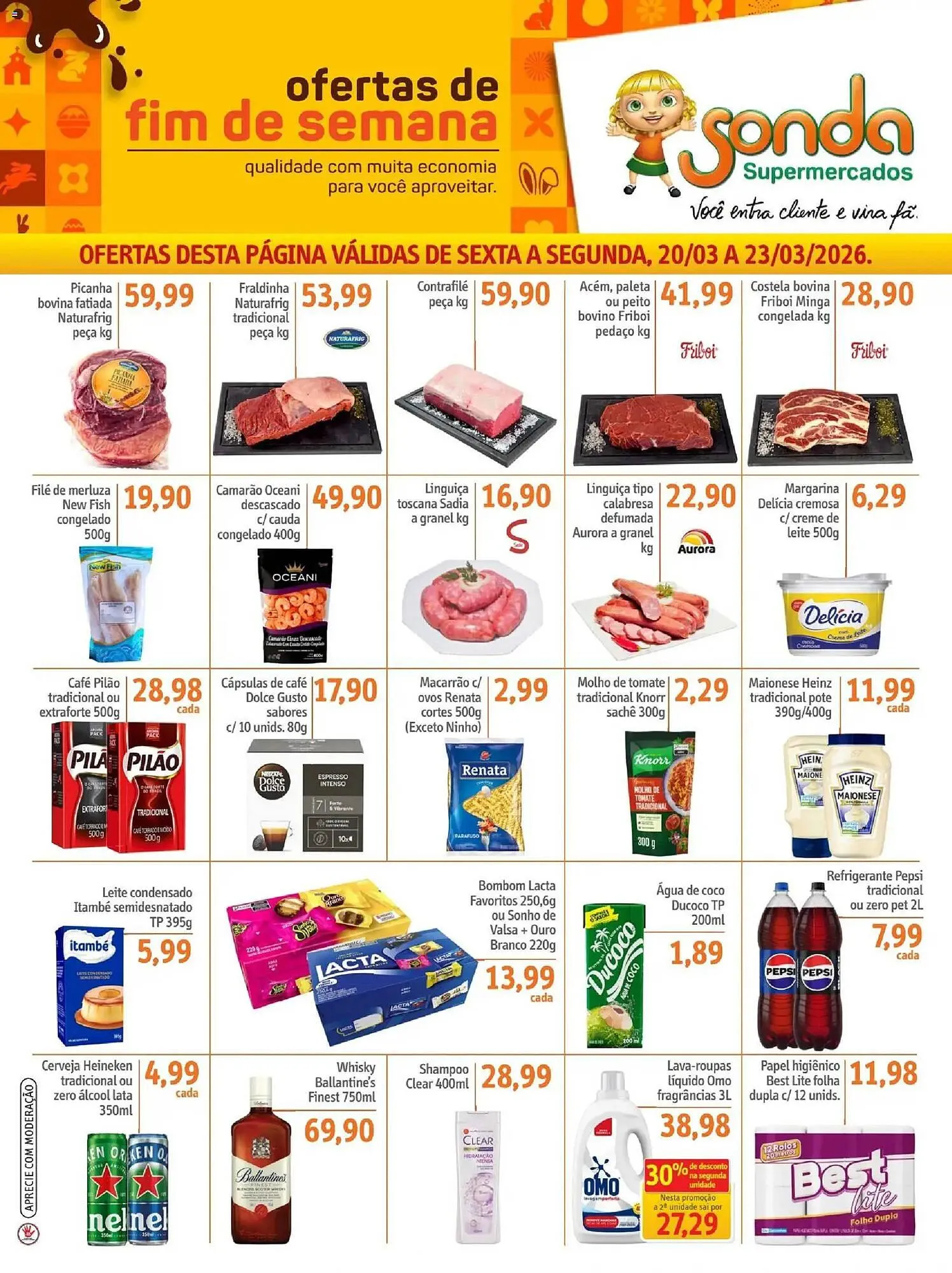 Encarte de Folheto Sonda 20 de março até 24 de março 2026 - Pagina 1