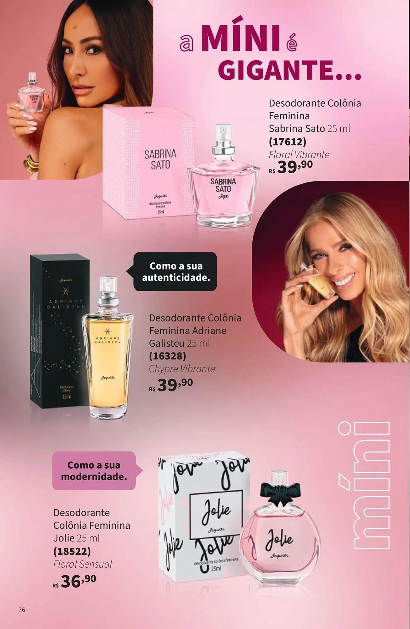 Encarte de Catálogo Jequiti 25 de agosto até 31 de dezembro 2025 - Pagina 76
