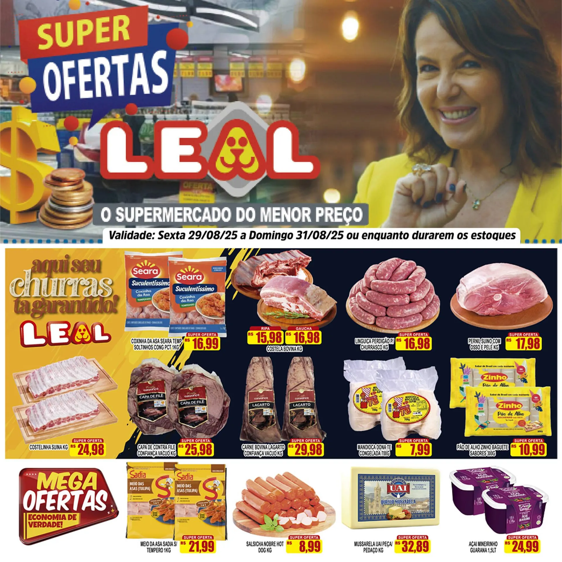 Encarte de Catálogo Supermercado leal 29 de agosto até 31 de agosto 2025 - Pagina 2