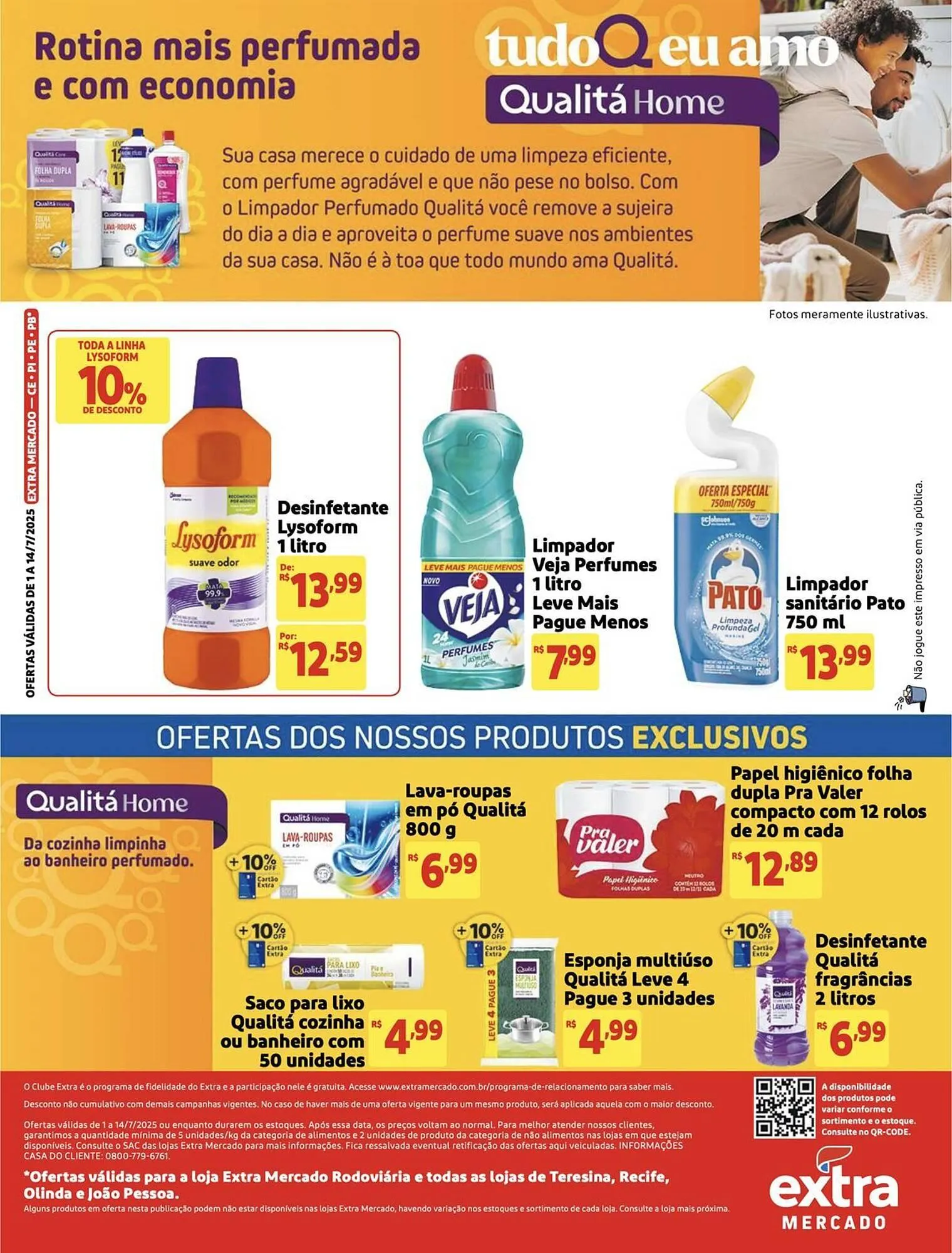 Encarte de Catálogo Mercado Extra 1 de julho até 14 de julho 2025 - Pagina 2