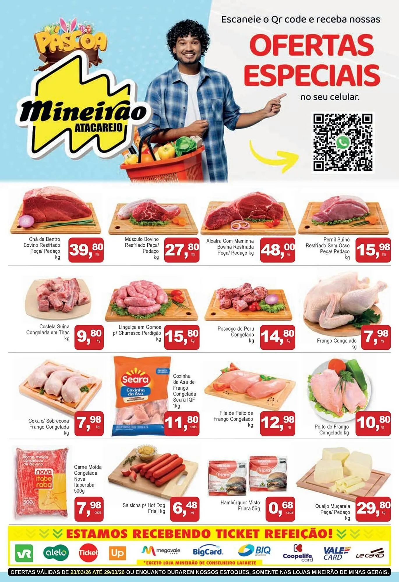 Encarte de Folheto Mineirão Atacarejo 23 de março até 29 de março 2026 - Pagina 1