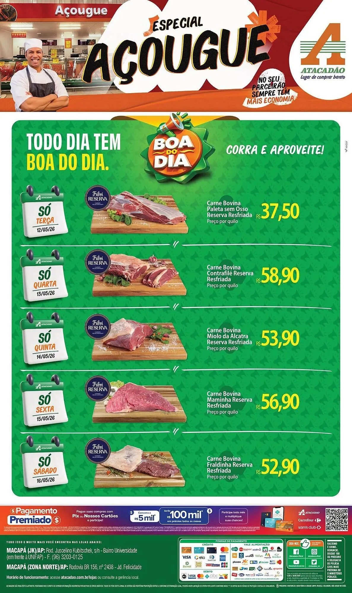 Encarte de Folheto Atacadão 13 de maio até 16 de maio 2026 - Pagina 1