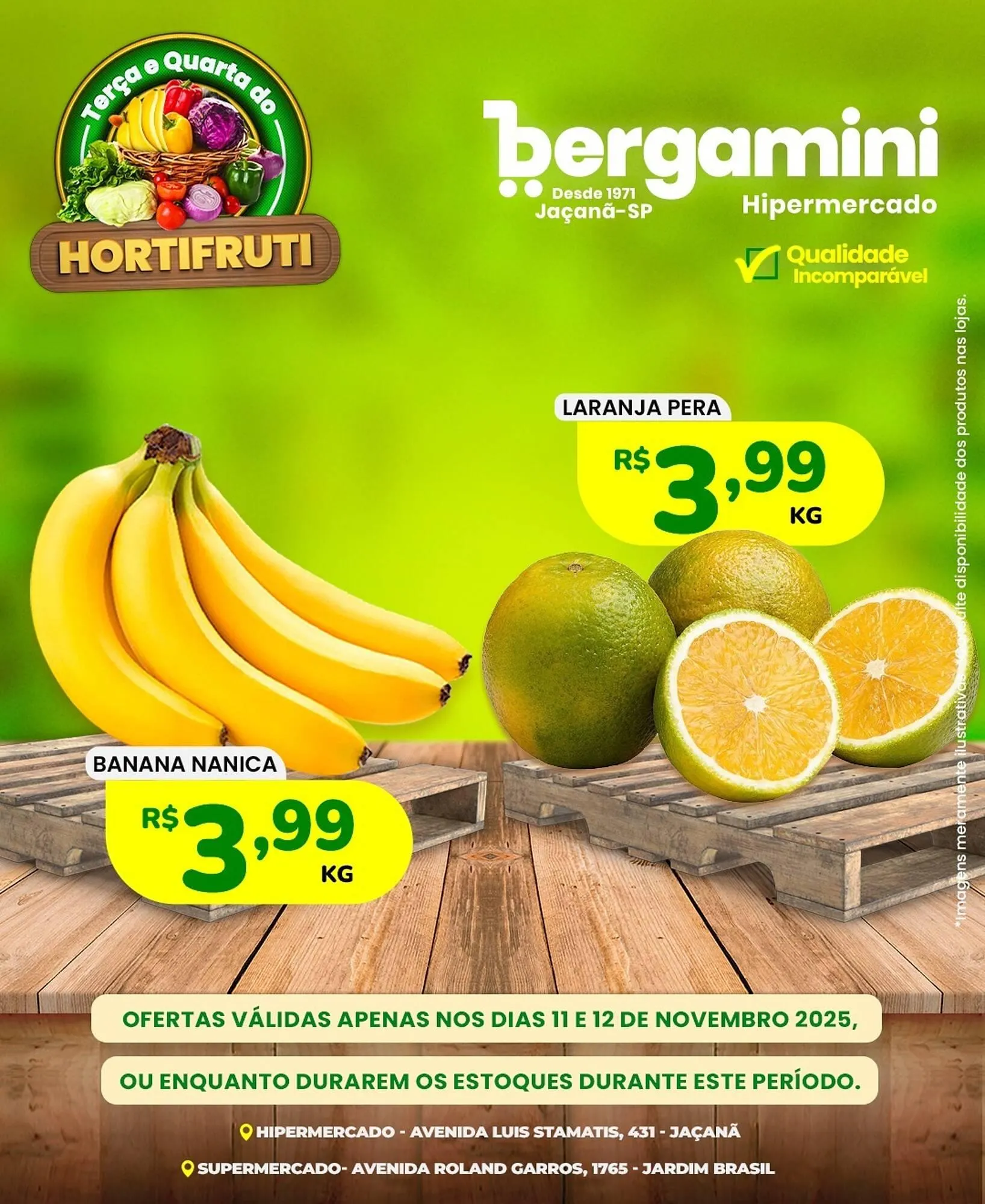 Encarte de Catálogo Supermercado Bergamini 10 de novembro até 12 de novembro 2025 - Pagina 1