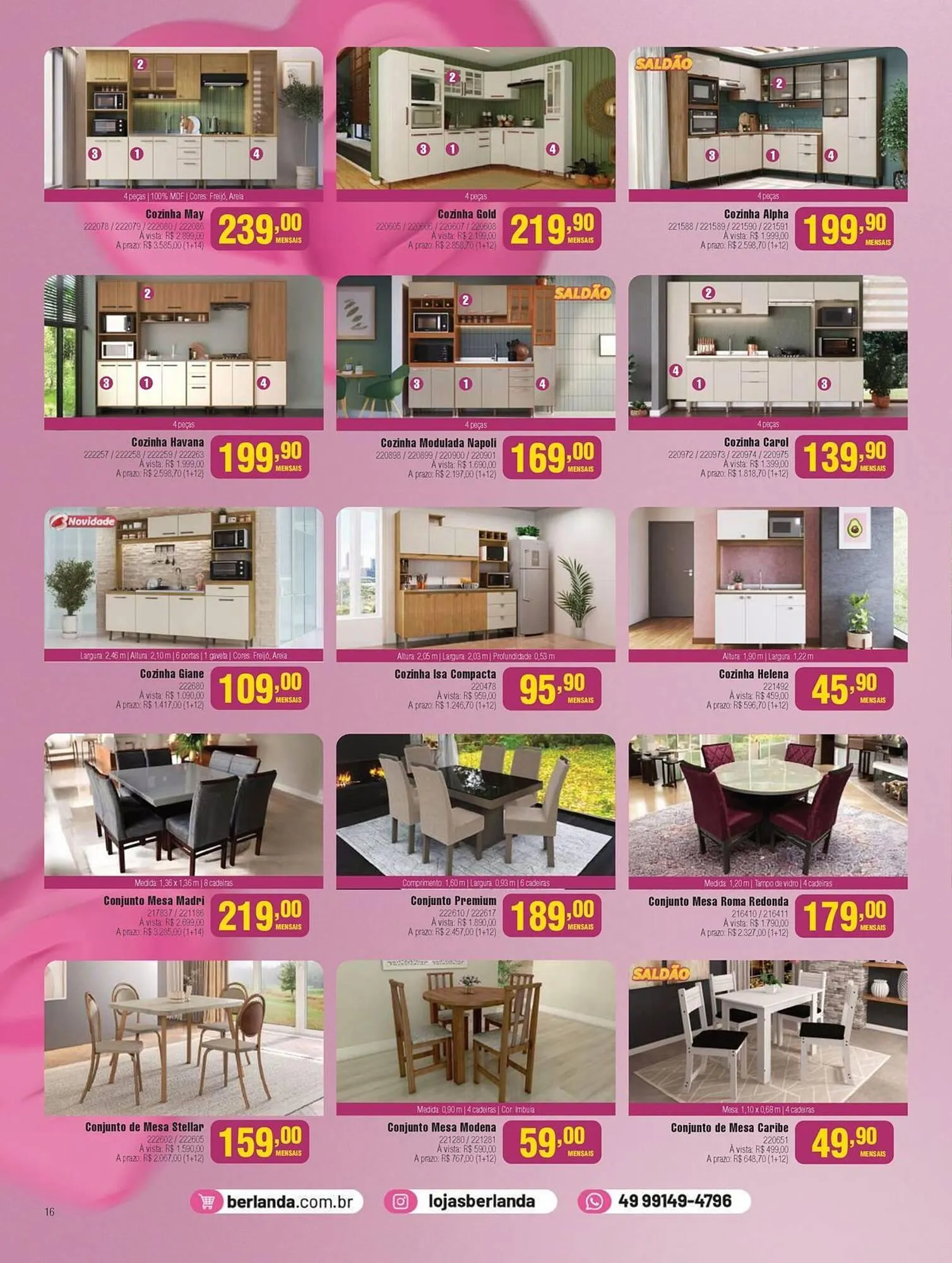 Encarte de Catálogo Berlanda 2 de maio até 25 de maio 2025 - Pagina 16
