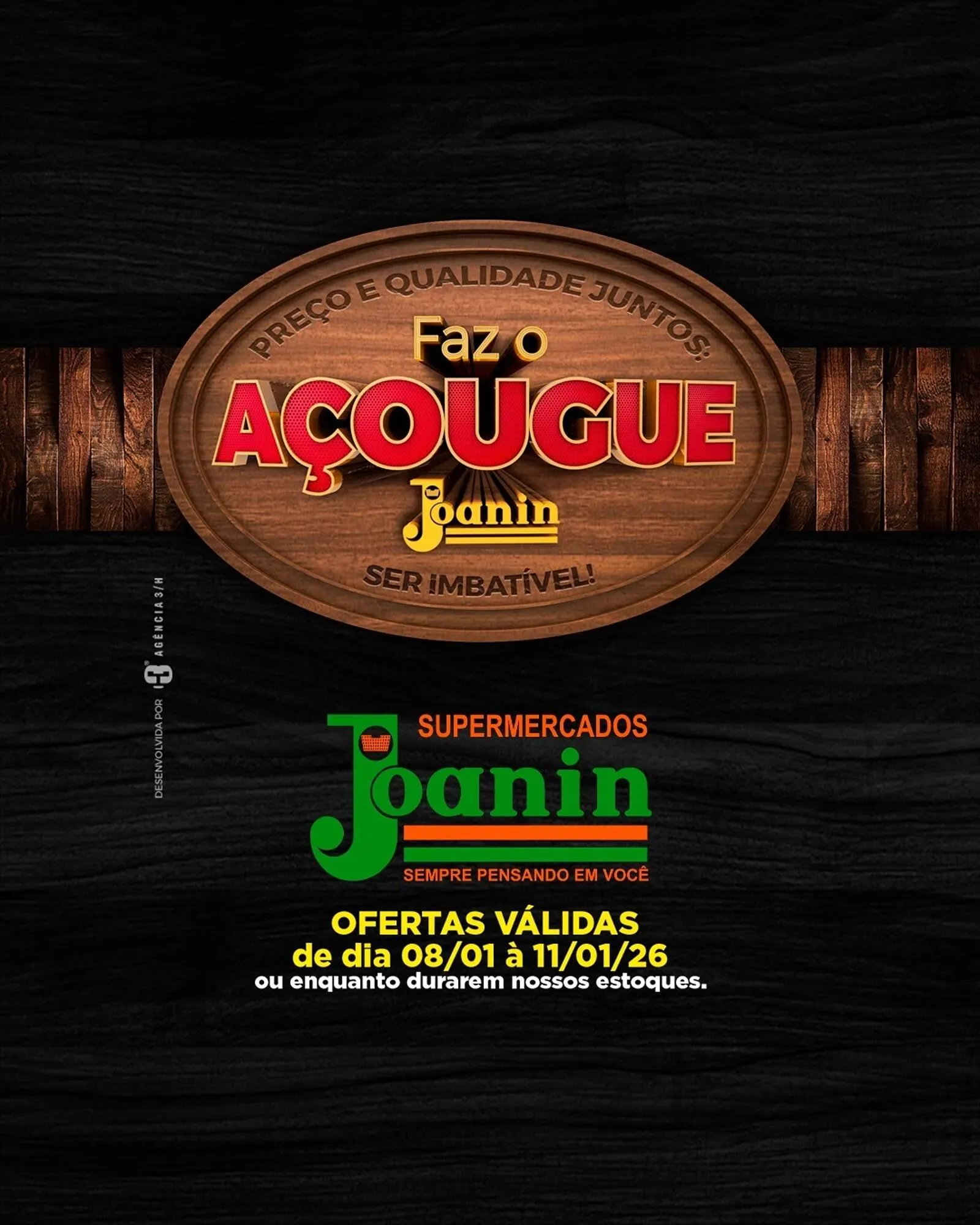 Encarte de Catálogo Supermercados Joanin 8 de janeiro até 11 de janeiro 2026 - Pagina 1