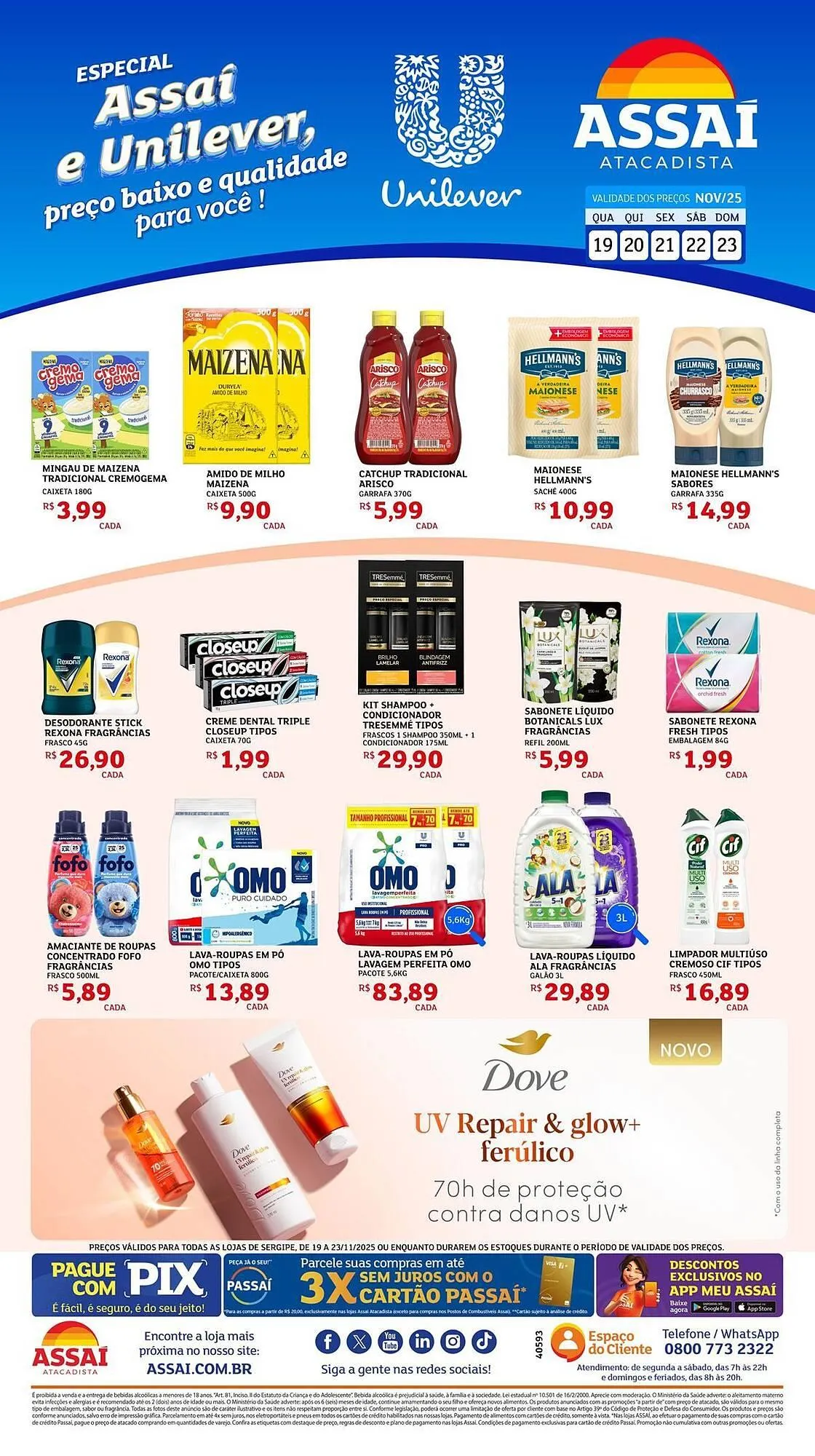 Encarte de Encarte Assaí Atacadista 19 de novembro até 23 de novembro 2025 - Pagina 1