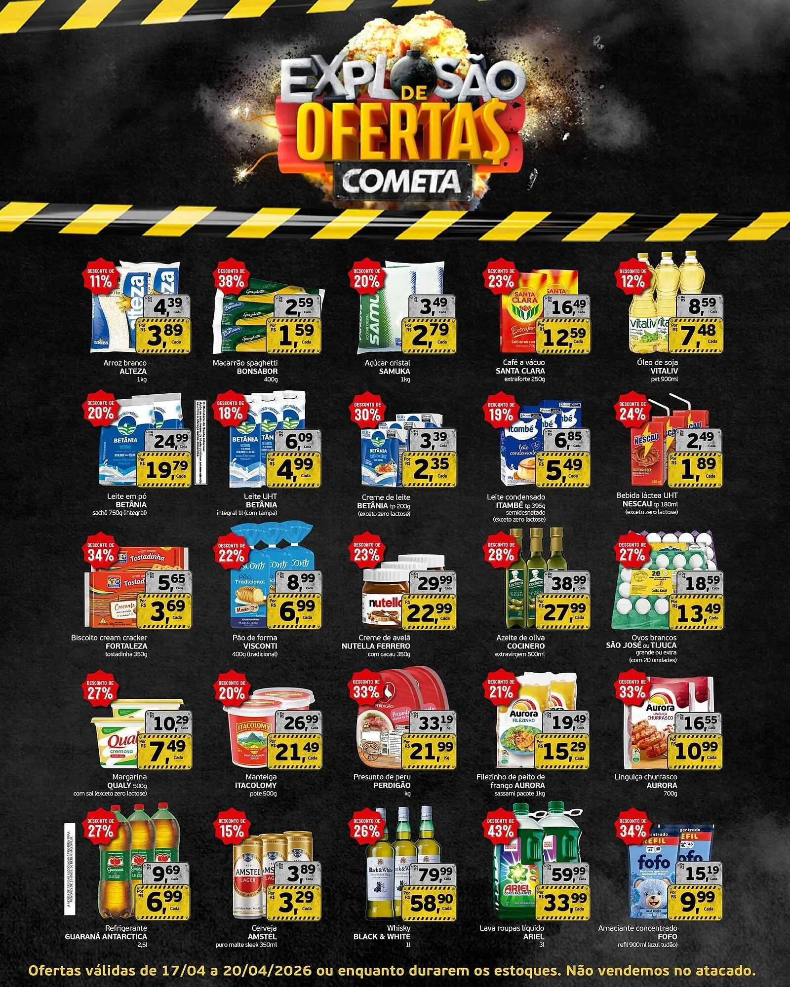 Encarte de Encarte Cometa Supermercados 17 de abril até 20 de abril 2026 - Pagina 1