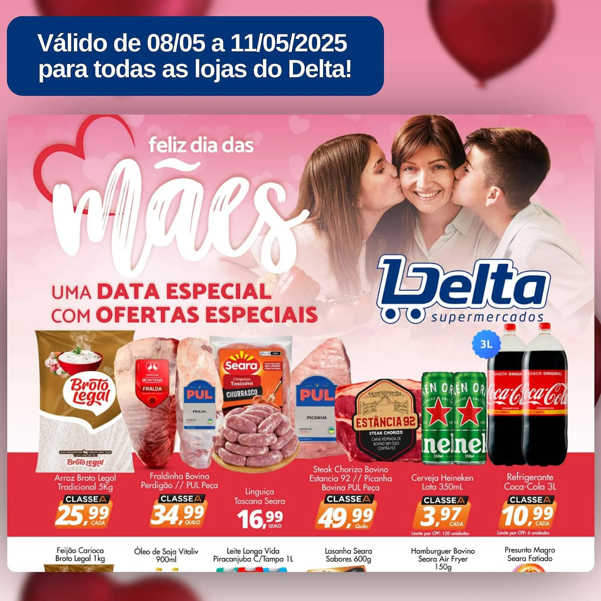 Encarte de Catálogo Delta Supermercados 8 de maio até 11 de maio 2025 - Pagina 1