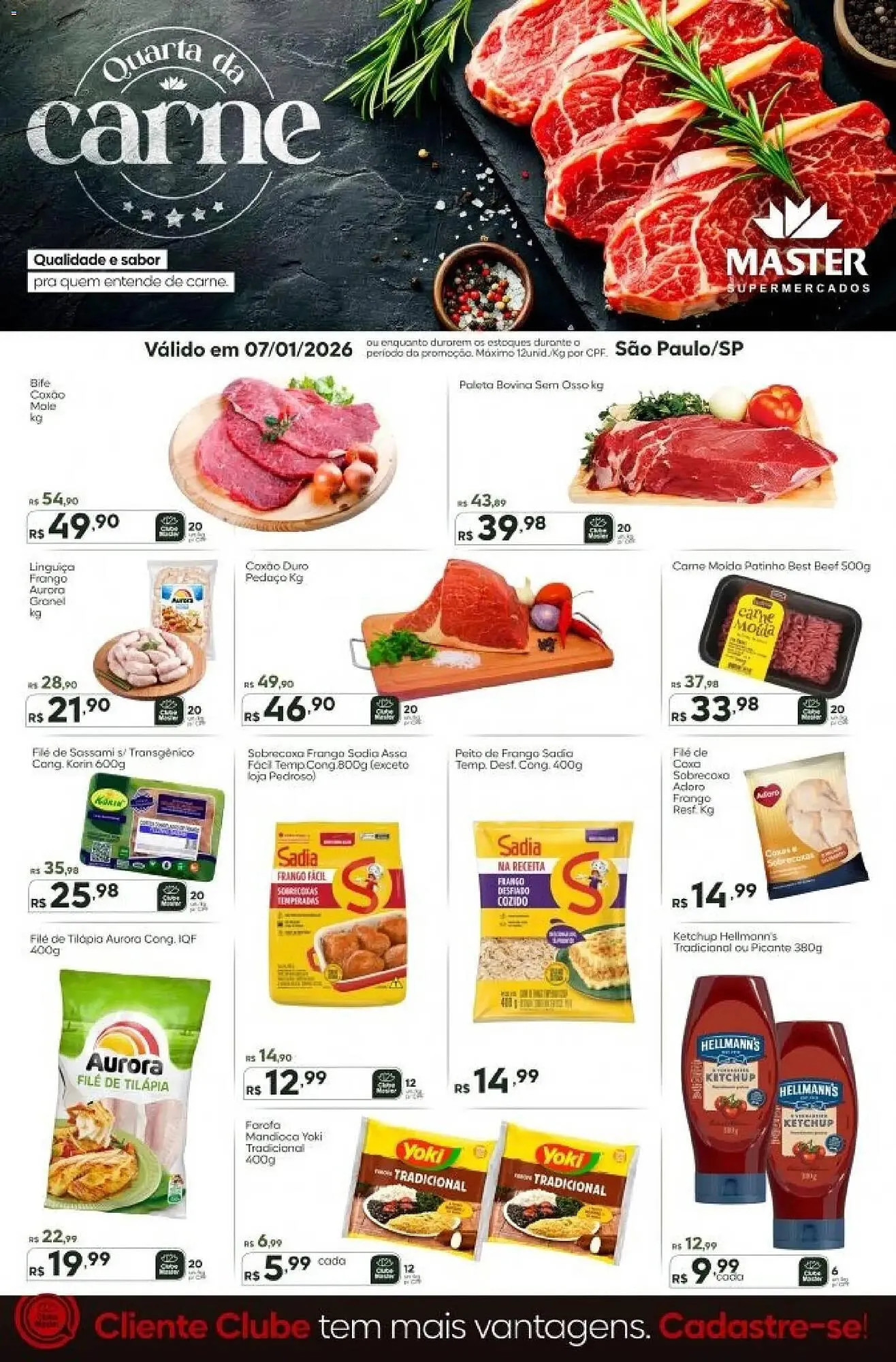 Encarte de Folheto Master Supermercados 7 de janeiro até 7 de janeiro 2026 - Pagina 1