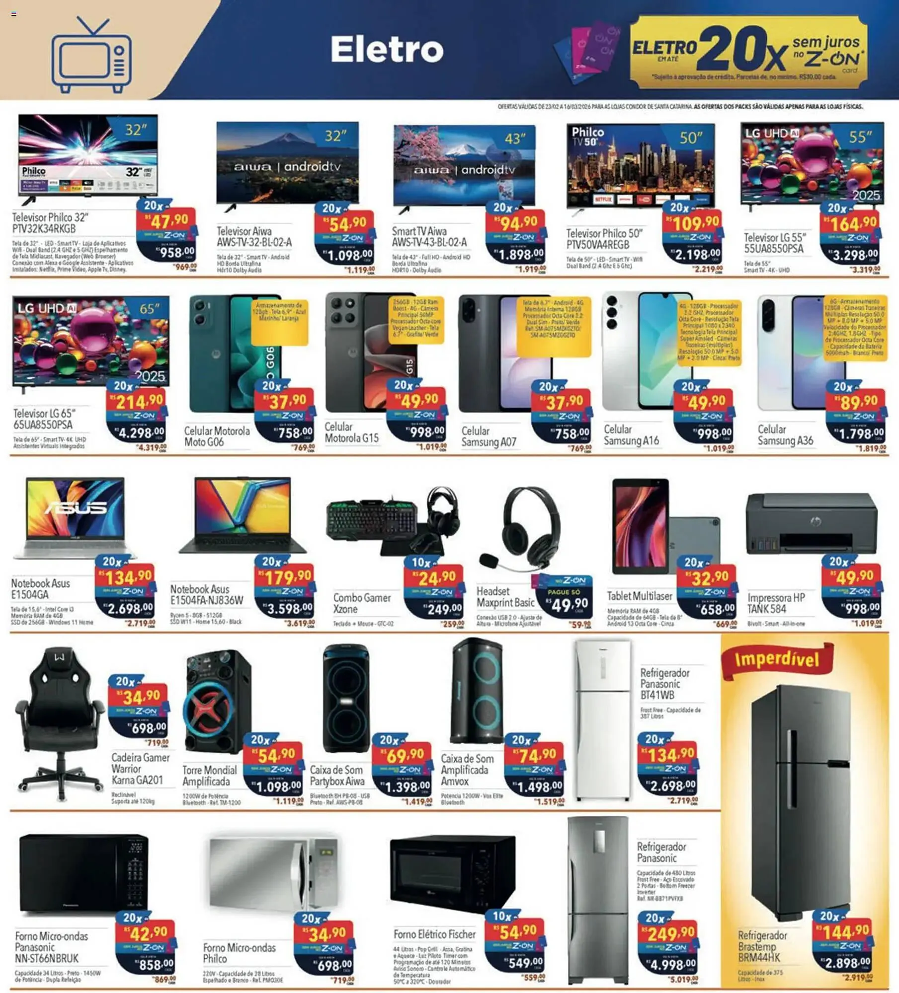 Encarte de Catálogo Supermercados Condor 23 de fevereiro até 16 de março 2026 - Pagina 28