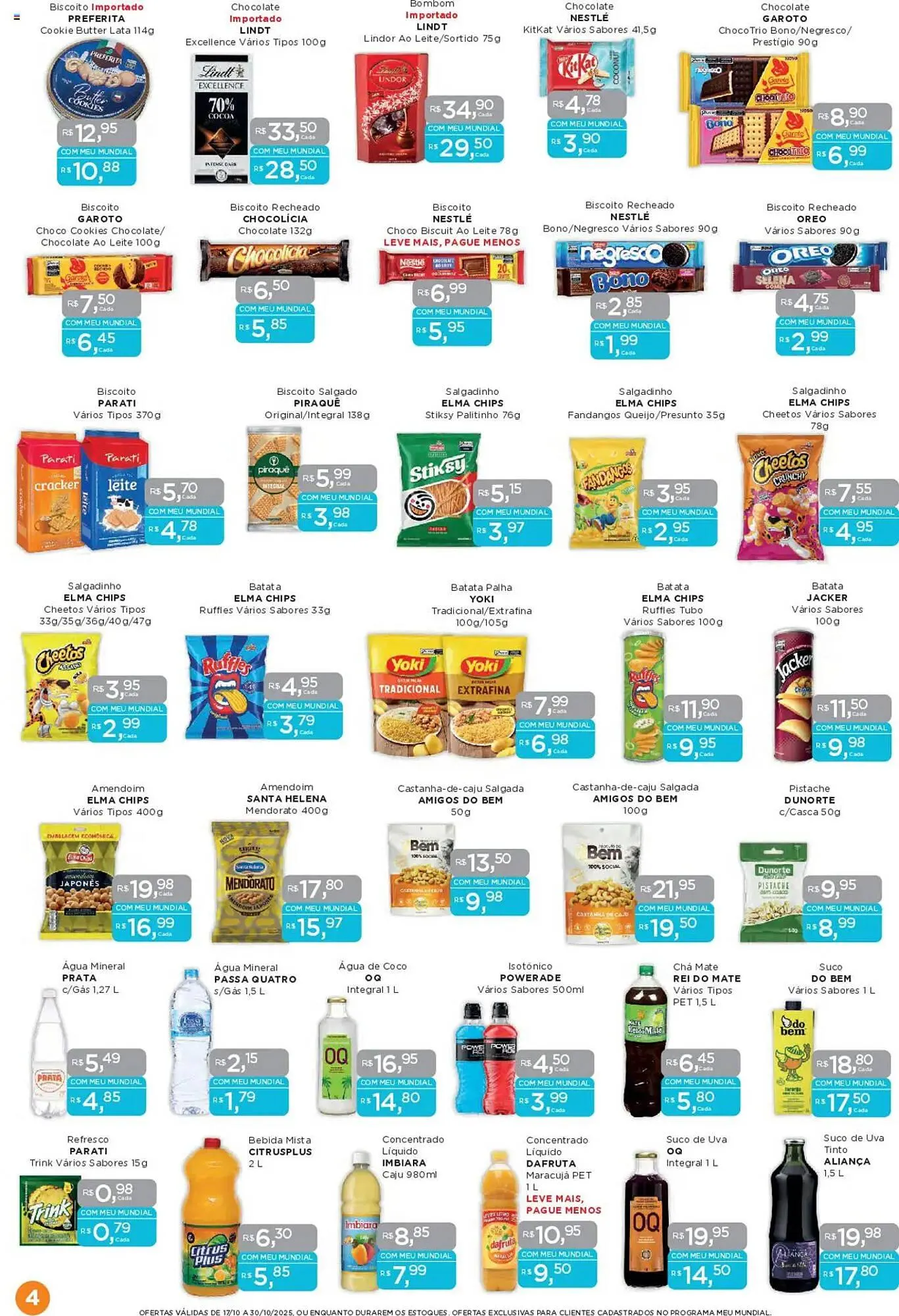 Encarte de Encarte Supermercados Mundial 17 de outubro até 30 de outubro 2025 - Pagina 4