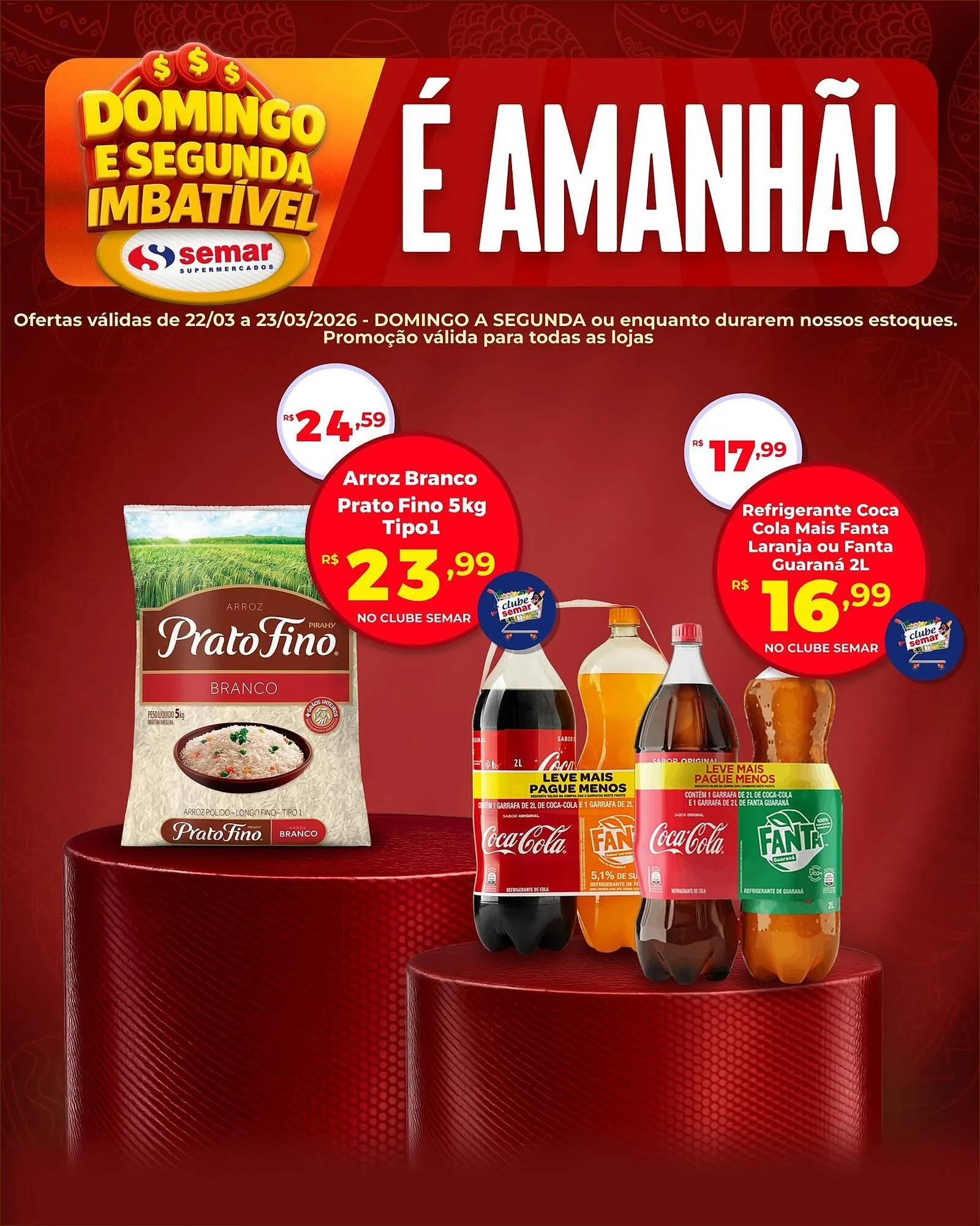 Encarte de Folheto Semar Supermercado 22 de março até 23 de março 2026 - Pagina 2