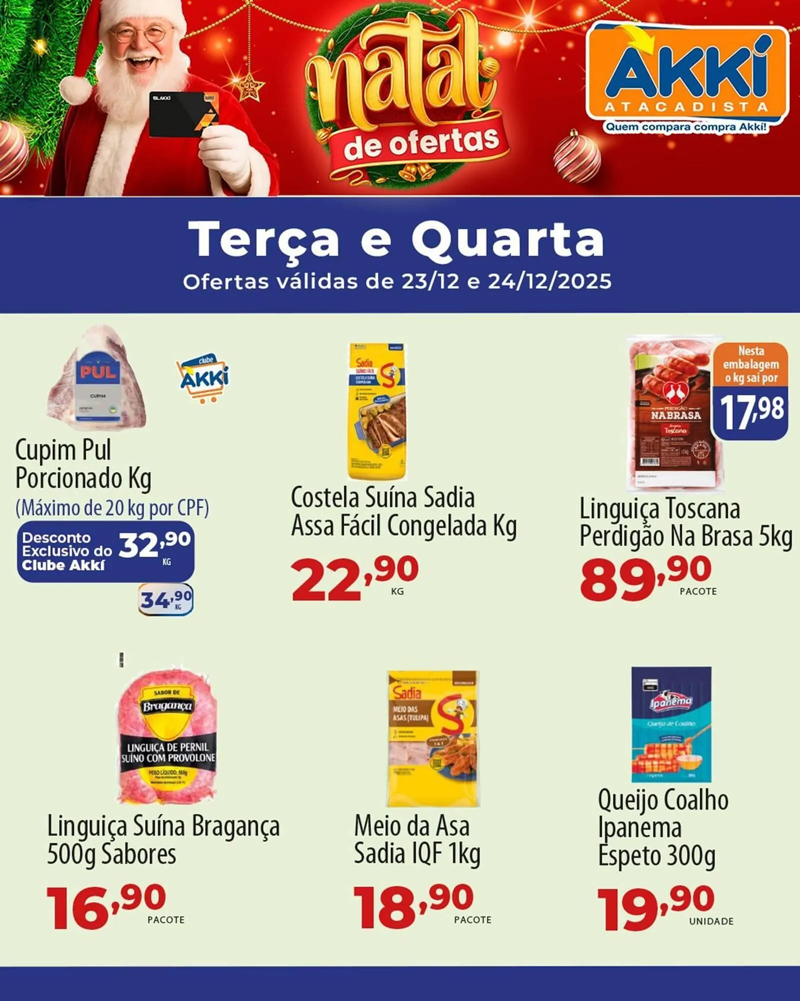 Encarte de Folheto Akki Atacadista 23 de dezembro até 24 de dezembro 2025 - Pagina 1