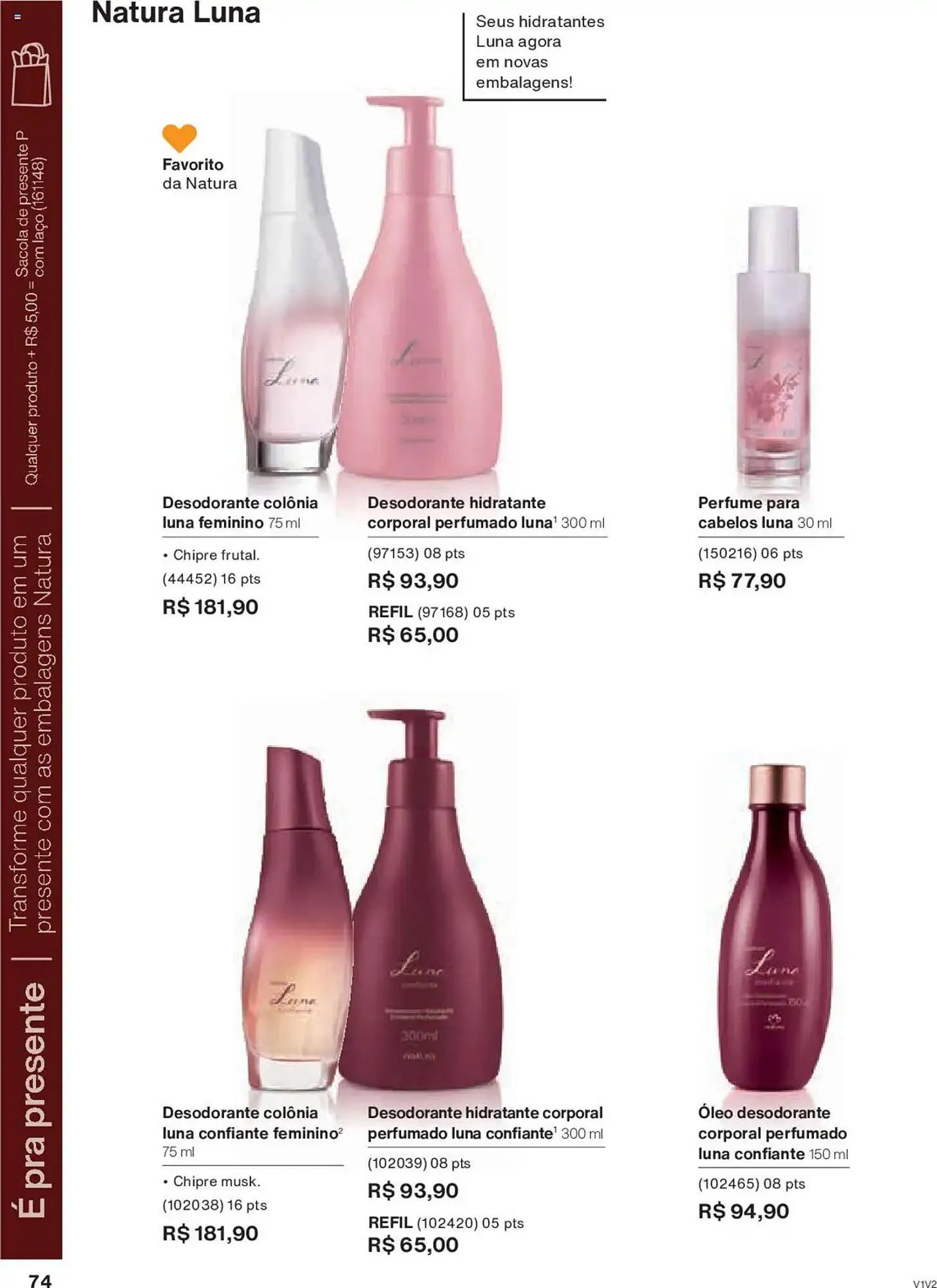 Encarte de Catálogo Natura 14 de outubro até 4 de novembro 2025 - Pagina 74