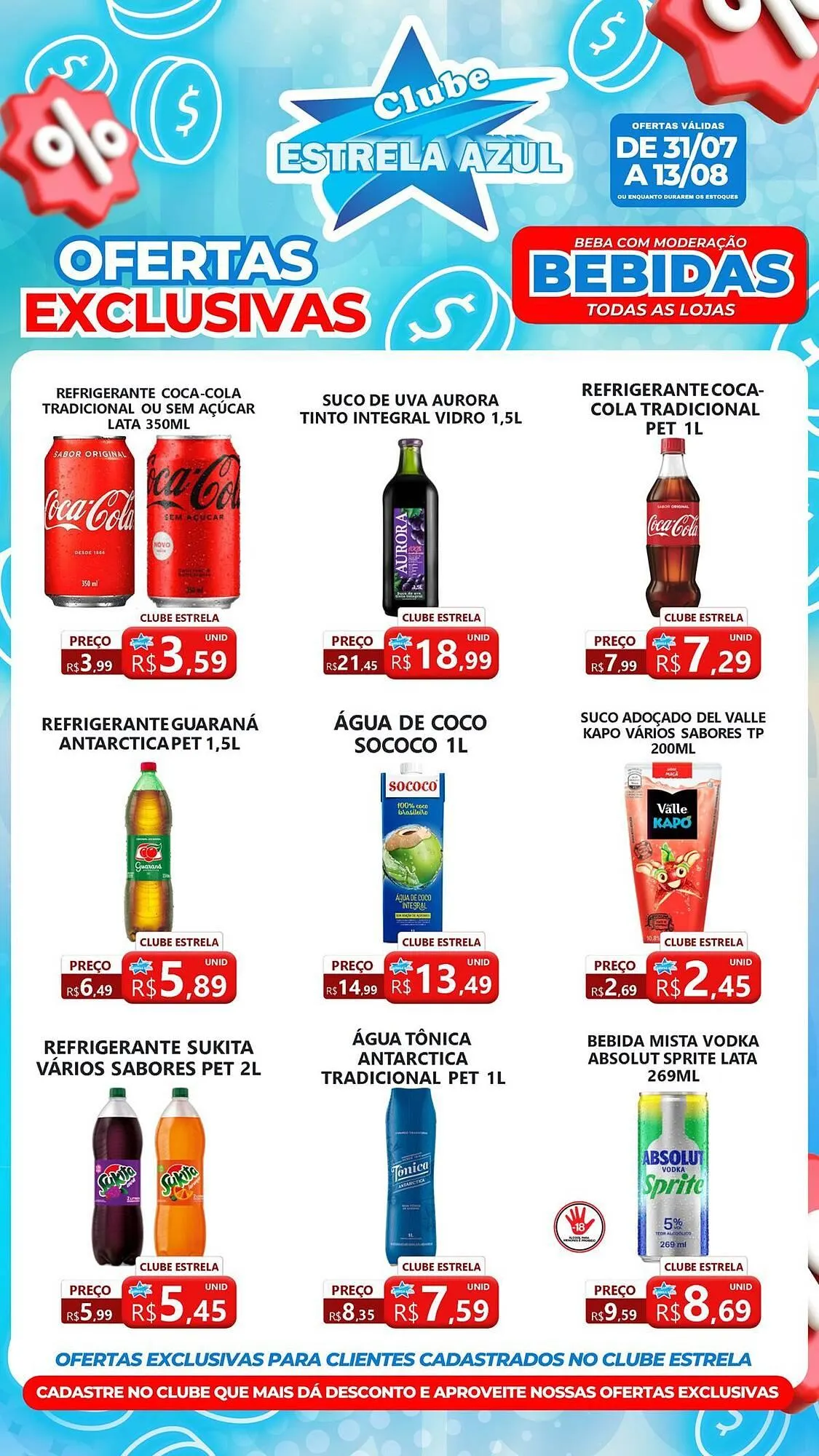 Encarte de Catálogo Supermercado Estrela Azul 31 de julho até 13 de agosto 2025 - Pagina 9
