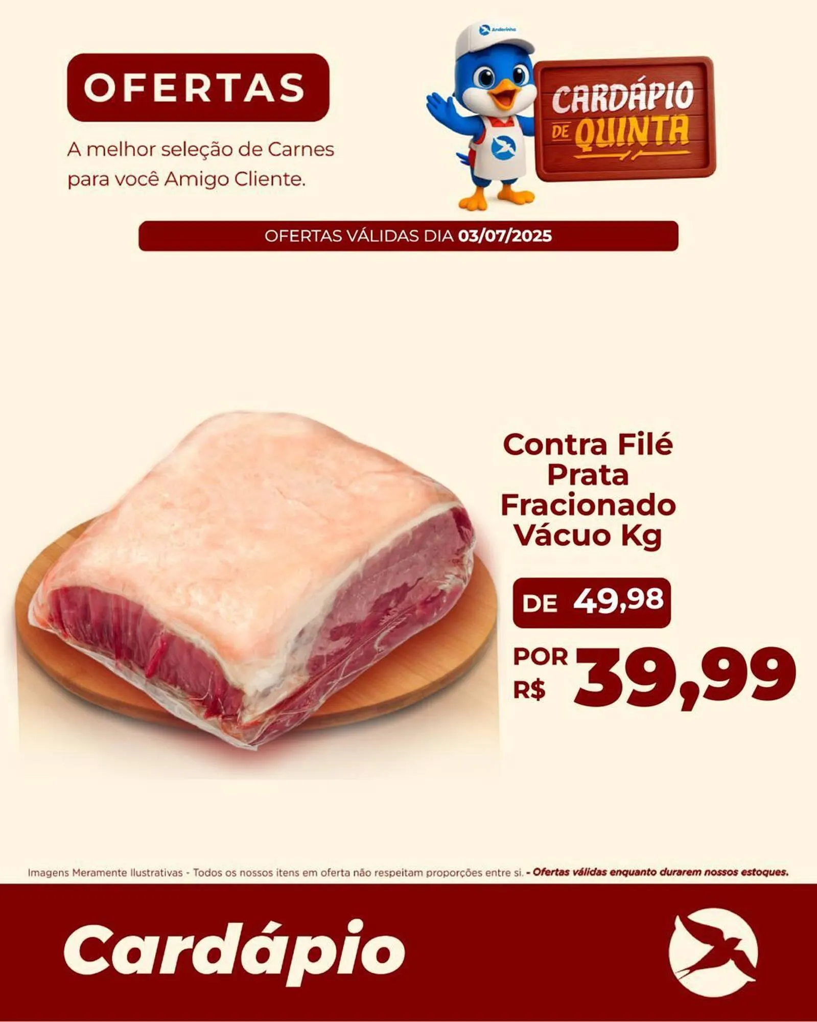 Encarte de Catálogo Andorinha Hipermercado 3 de julho até 3 de julho 2025 - Pagina 1