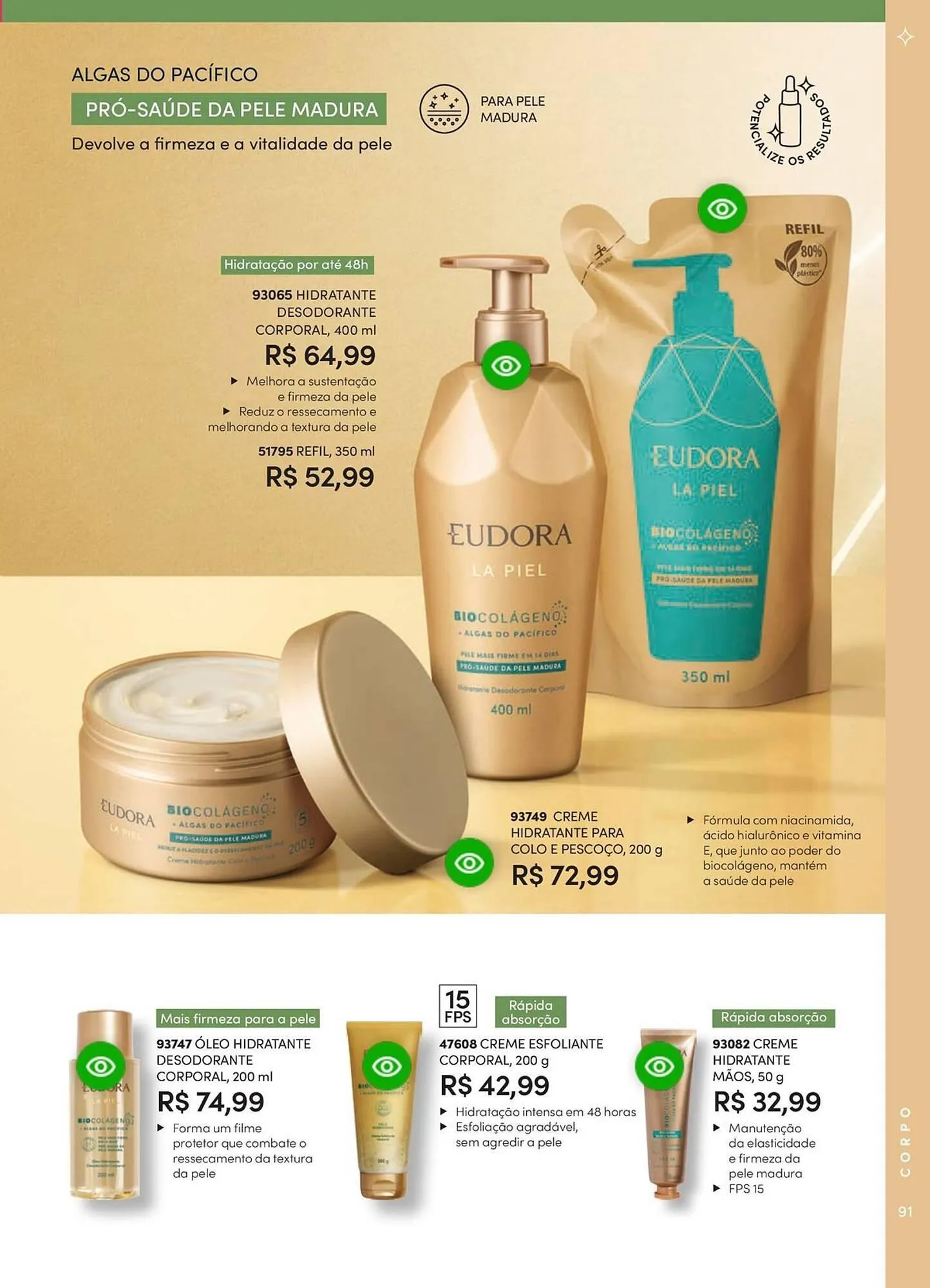 Encarte de Catálogo Eudora 23 de abril até 30 de junho 2025 - Pagina 97