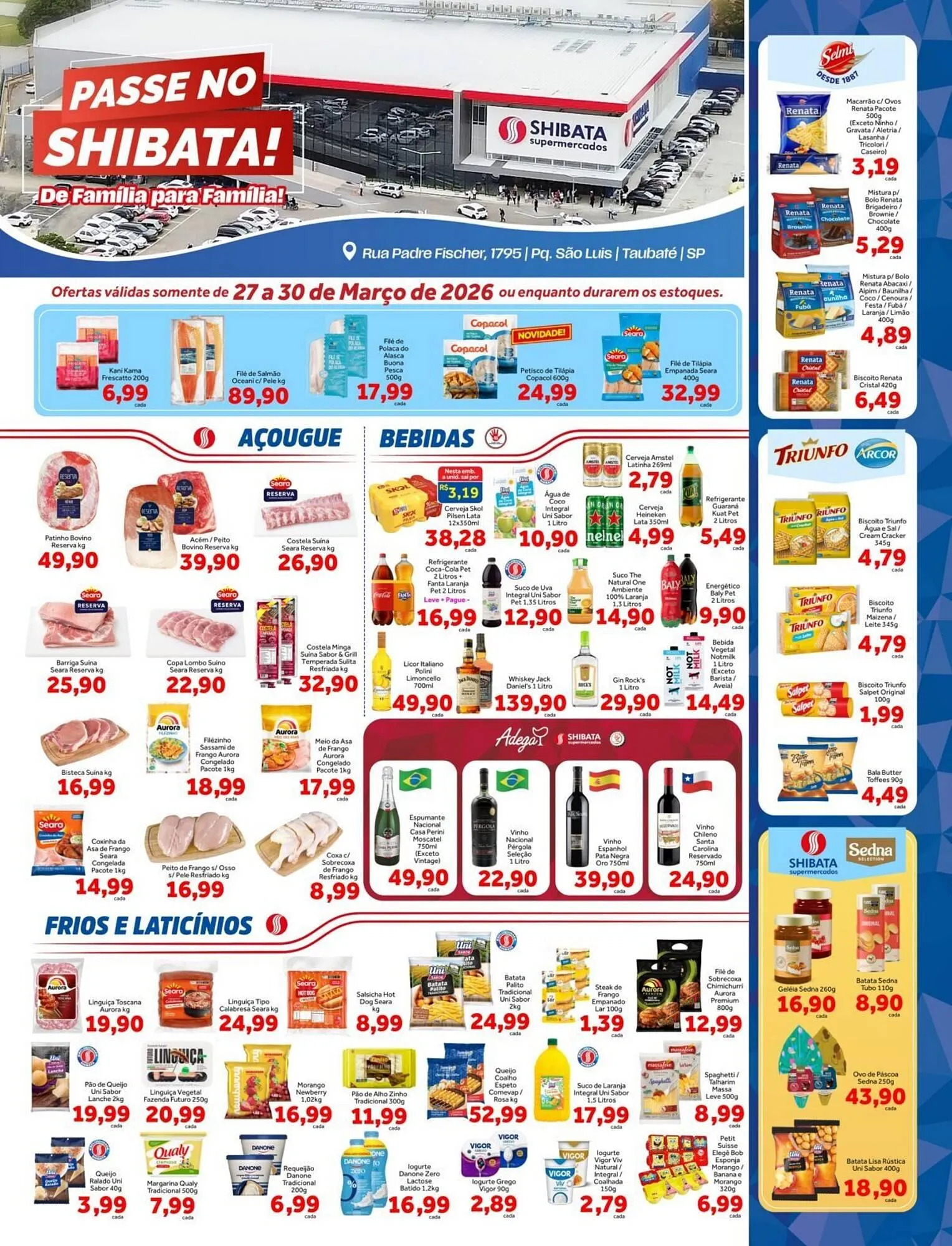 Encarte de Folheto Shibata Supermercados 27 de março até 30 de março 2026 - Pagina 1