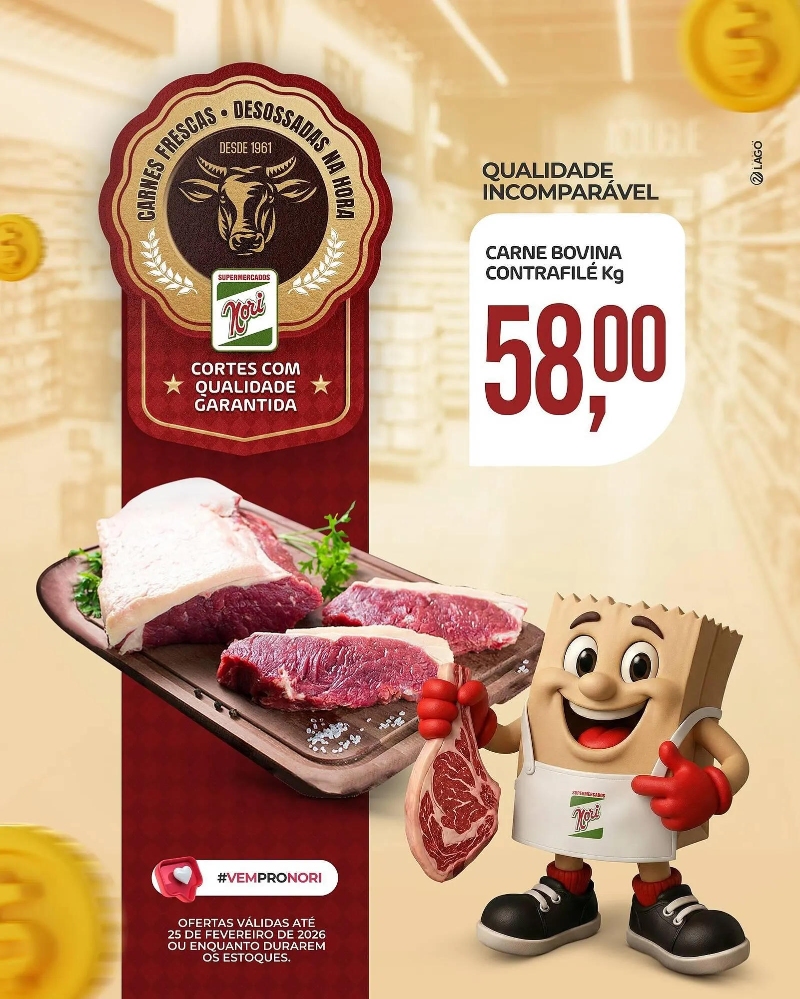 Encarte de Catálogo Supermercados Nori 21 de fevereiro até 25 de fevereiro 2026 - Pagina 3