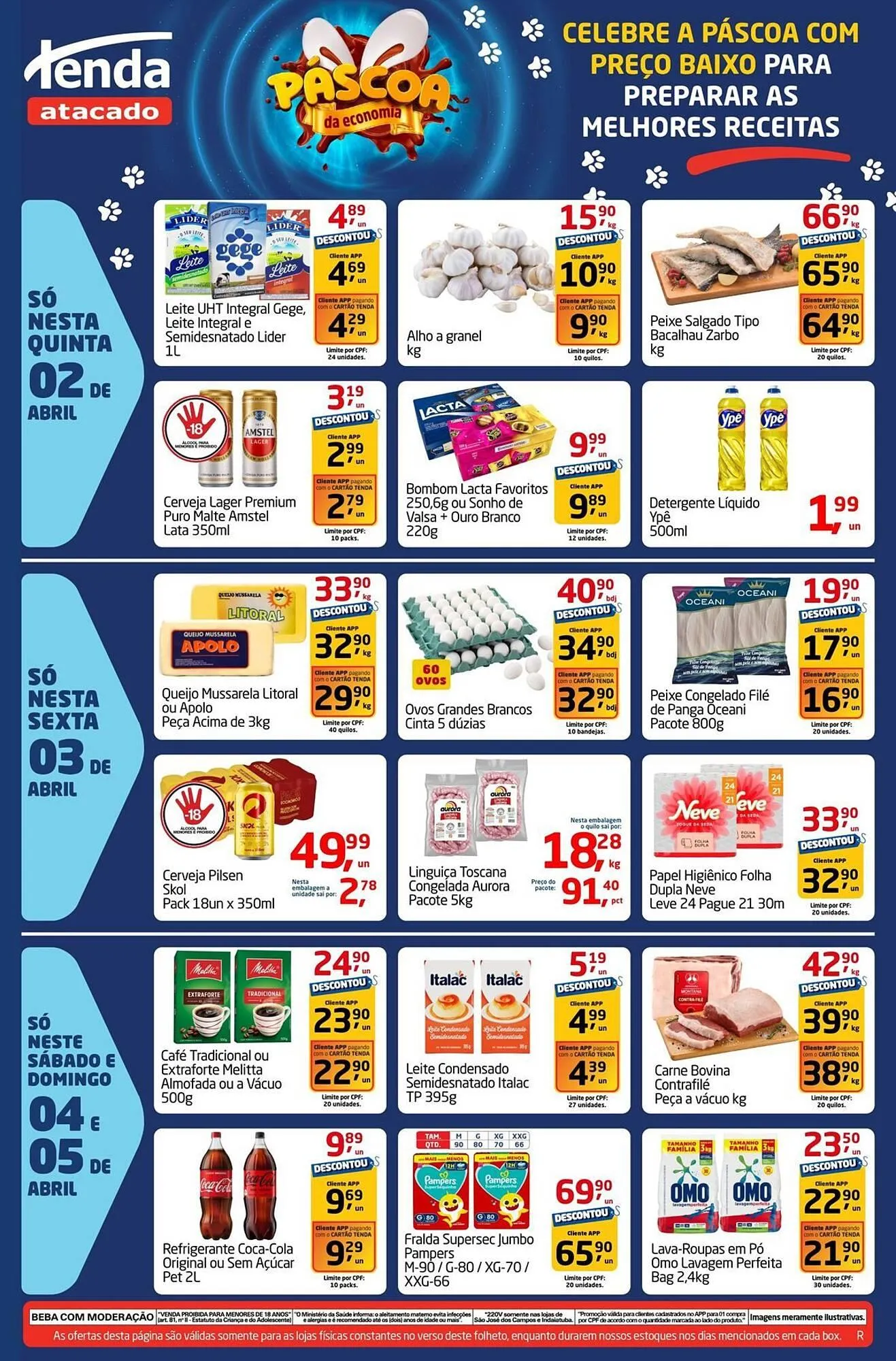 Encarte de Folheto Tenda Atacado 2 de abril até 5 de abril 2026 - Pagina 1