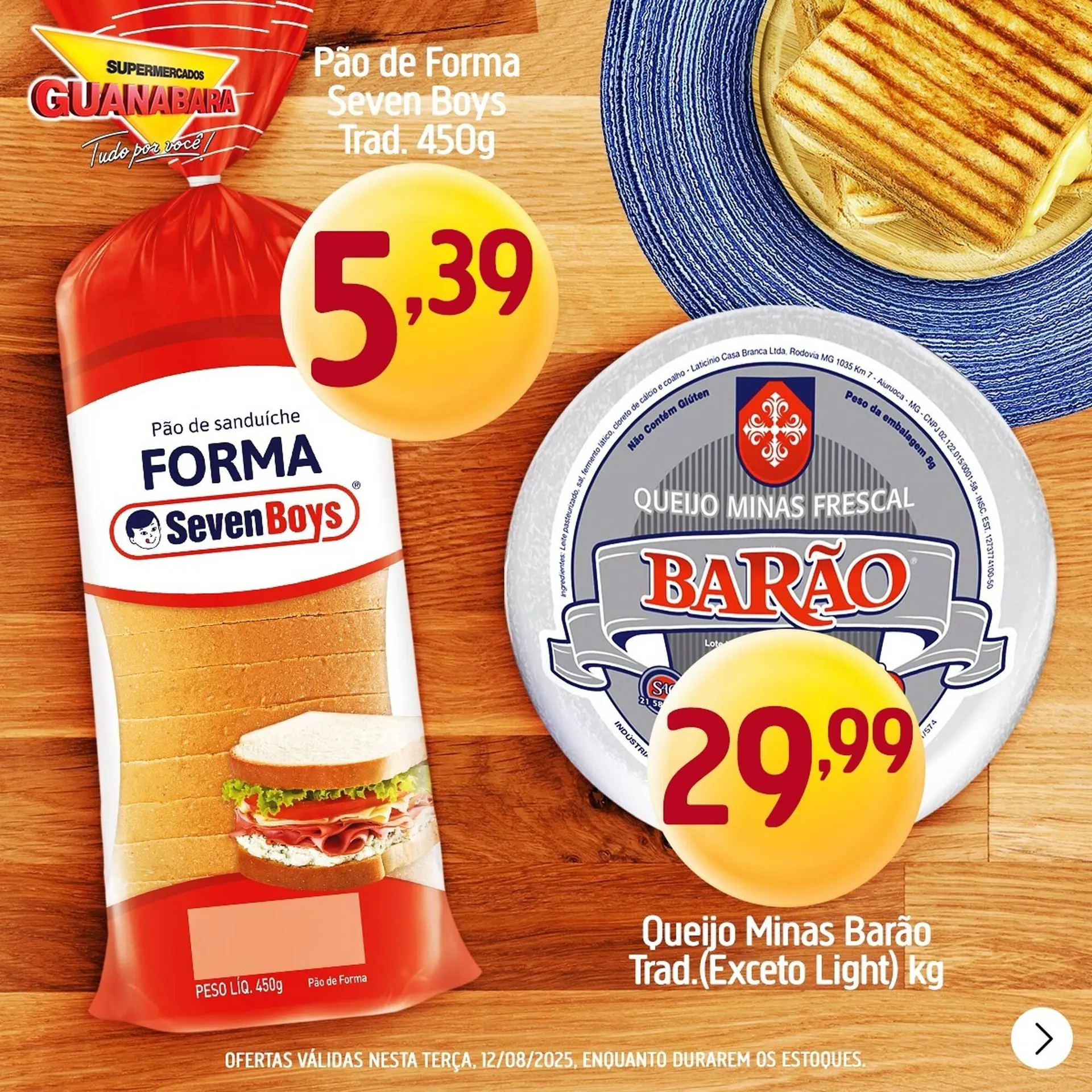 Encarte de Catálogo Supermercados Guanabara 12 de agosto até 12 de agosto 2025 - Pagina 1