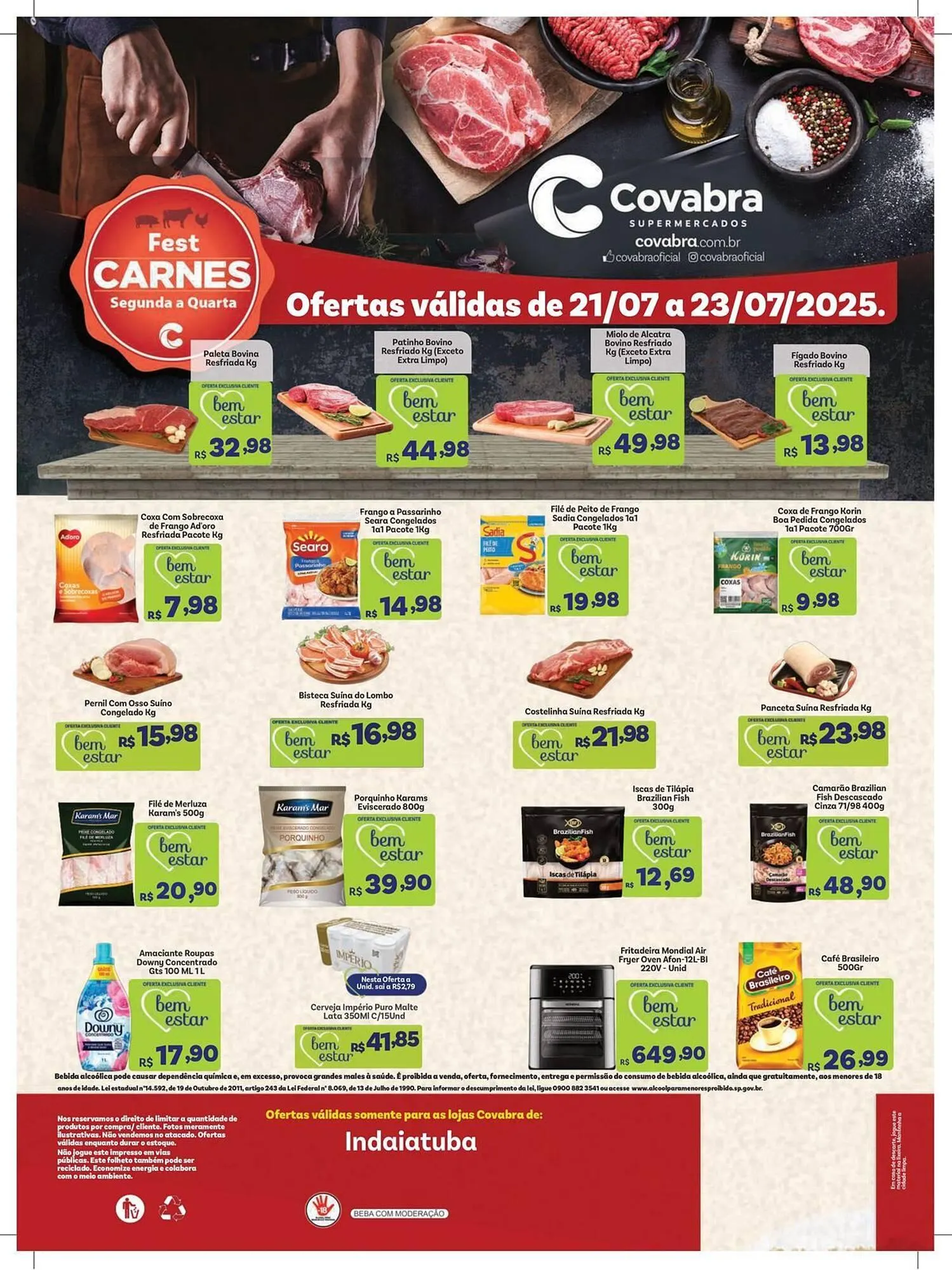 Encarte de Catálogo Covabra Supermercados 21 de julho até 23 de julho 2025 - Pagina 2