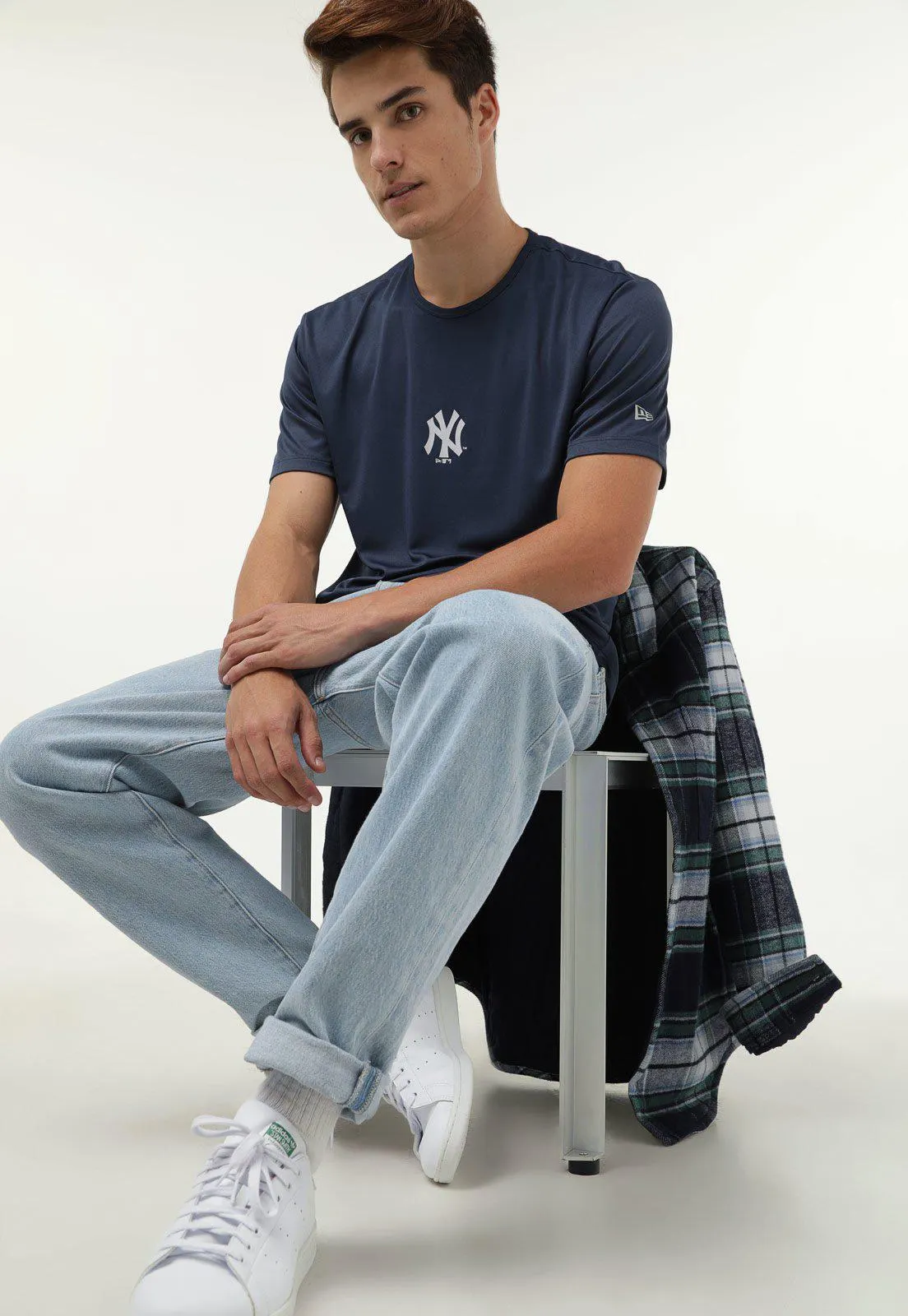 Camiseta New Era New York Yankees MLB Azul-Marinho