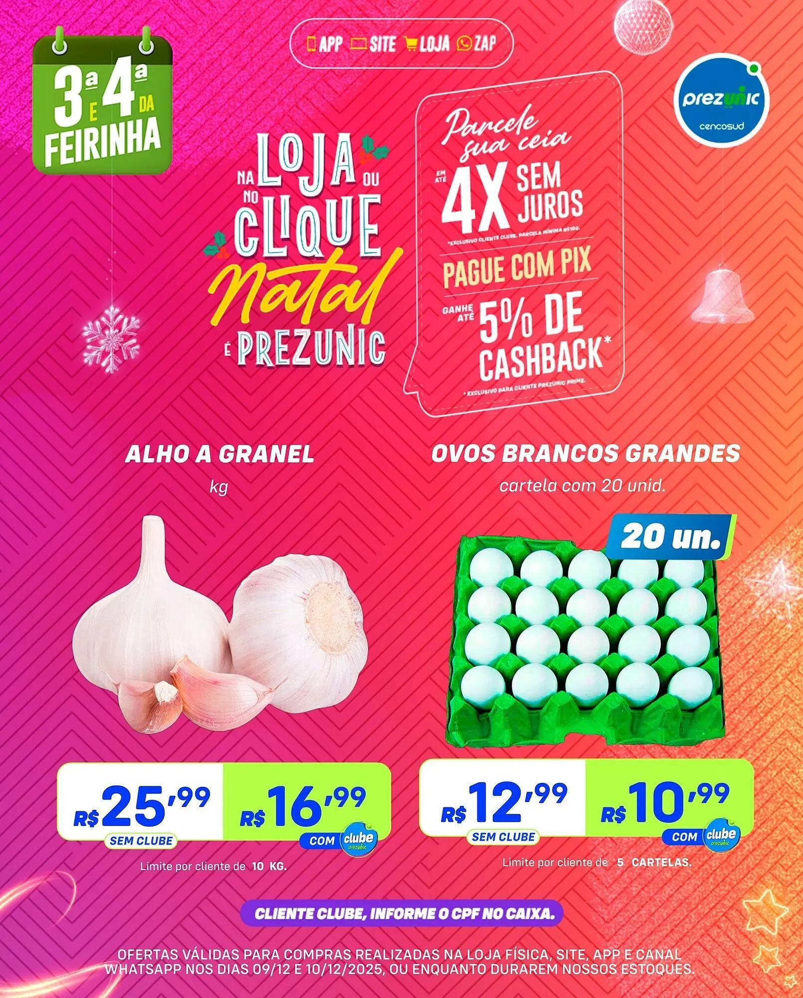 Encarte de Encarte Prezunic 9 de dezembro até 10 de dezembro 2025 - Pagina 1