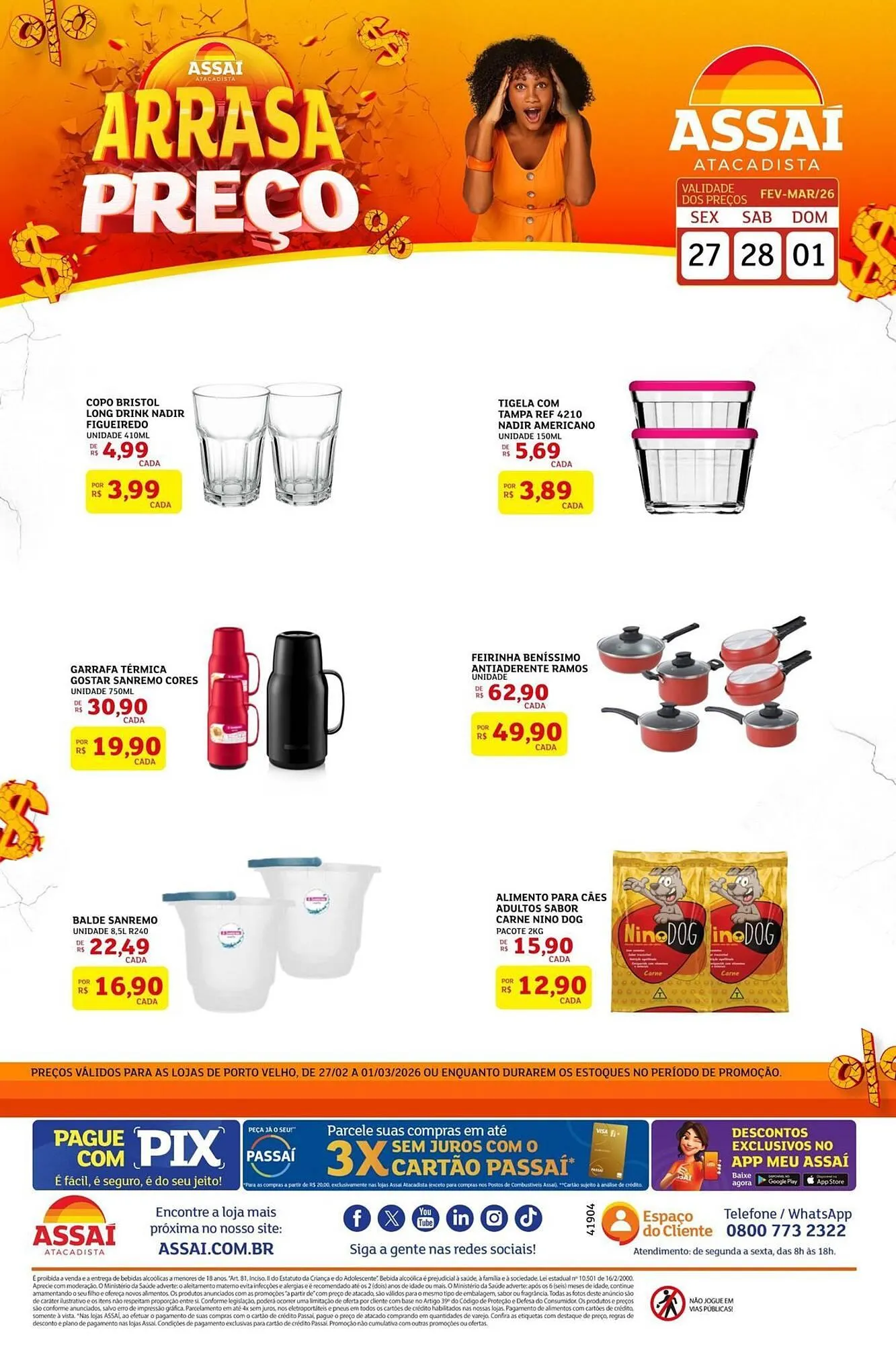 Encarte de Encarte Assaí Atacadista 27 de fevereiro até 1 de março 2026 - Pagina 1