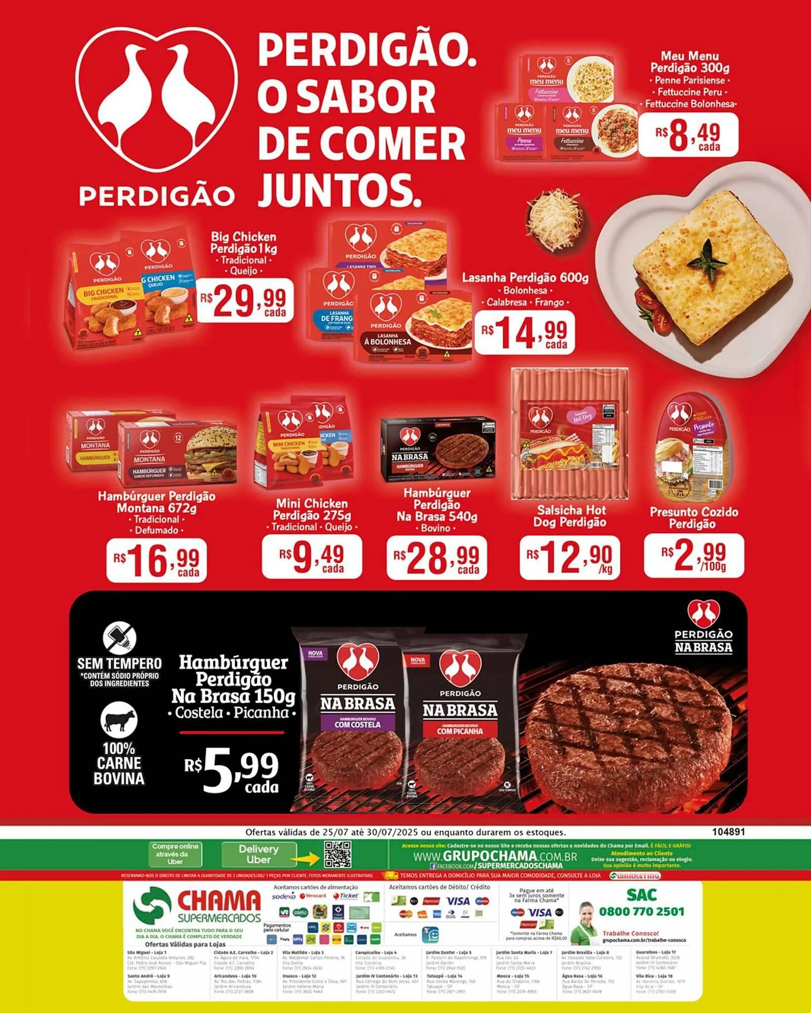 Encarte de Catálogo Chama Supermercados 25 de julho até 30 de julho 2025 - Pagina 2