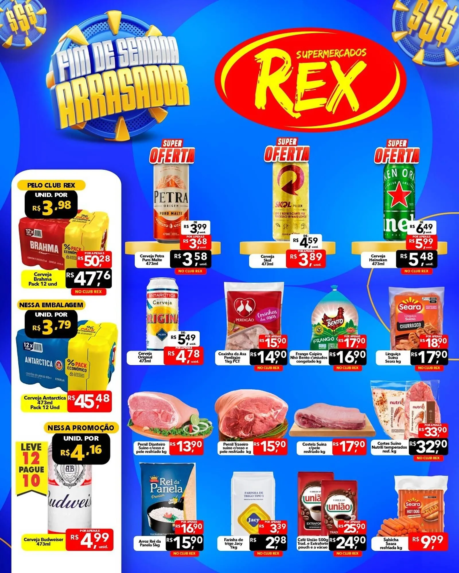 Encarte de Catálogo Supermercados Rex 17 de abril até 19 de abril 2026 - Pagina 1