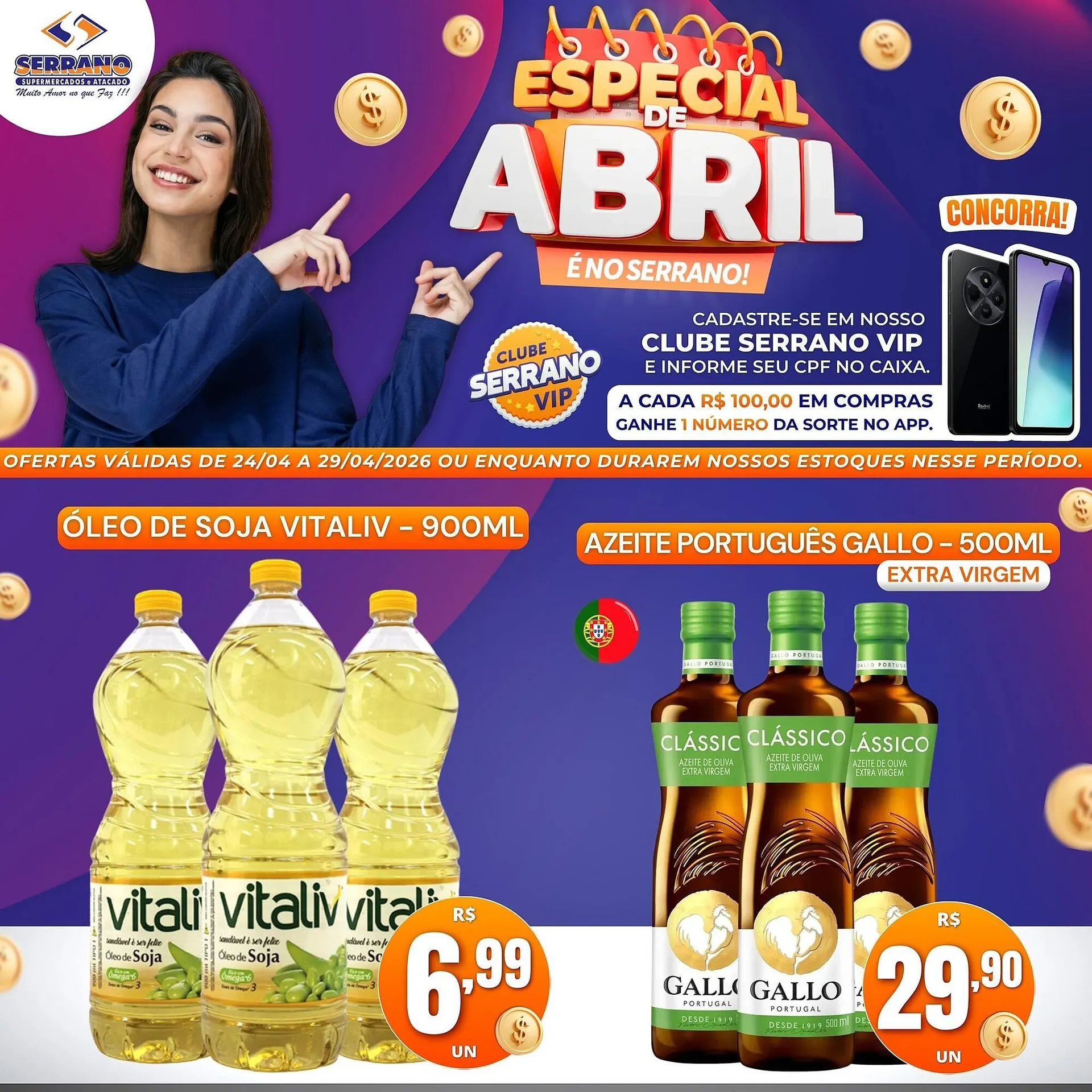 Encarte de Catálogo Serrano Supermercado 24 de abril até 29 de abril 2026 - Pagina 4