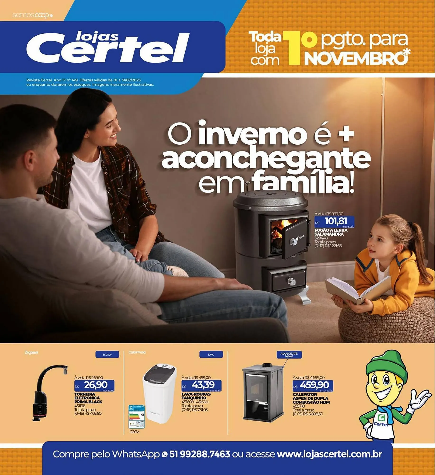 Encarte de Catálogo Lojas Certel 3 de julho até 31 de julho 2023 - Pagina 1