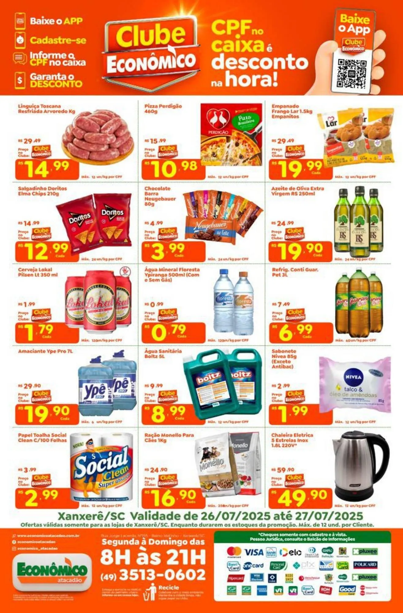 Encarte de Catálogo Econômico Atacadão 26 de julho até 27 de julho 2025 - Pagina 2