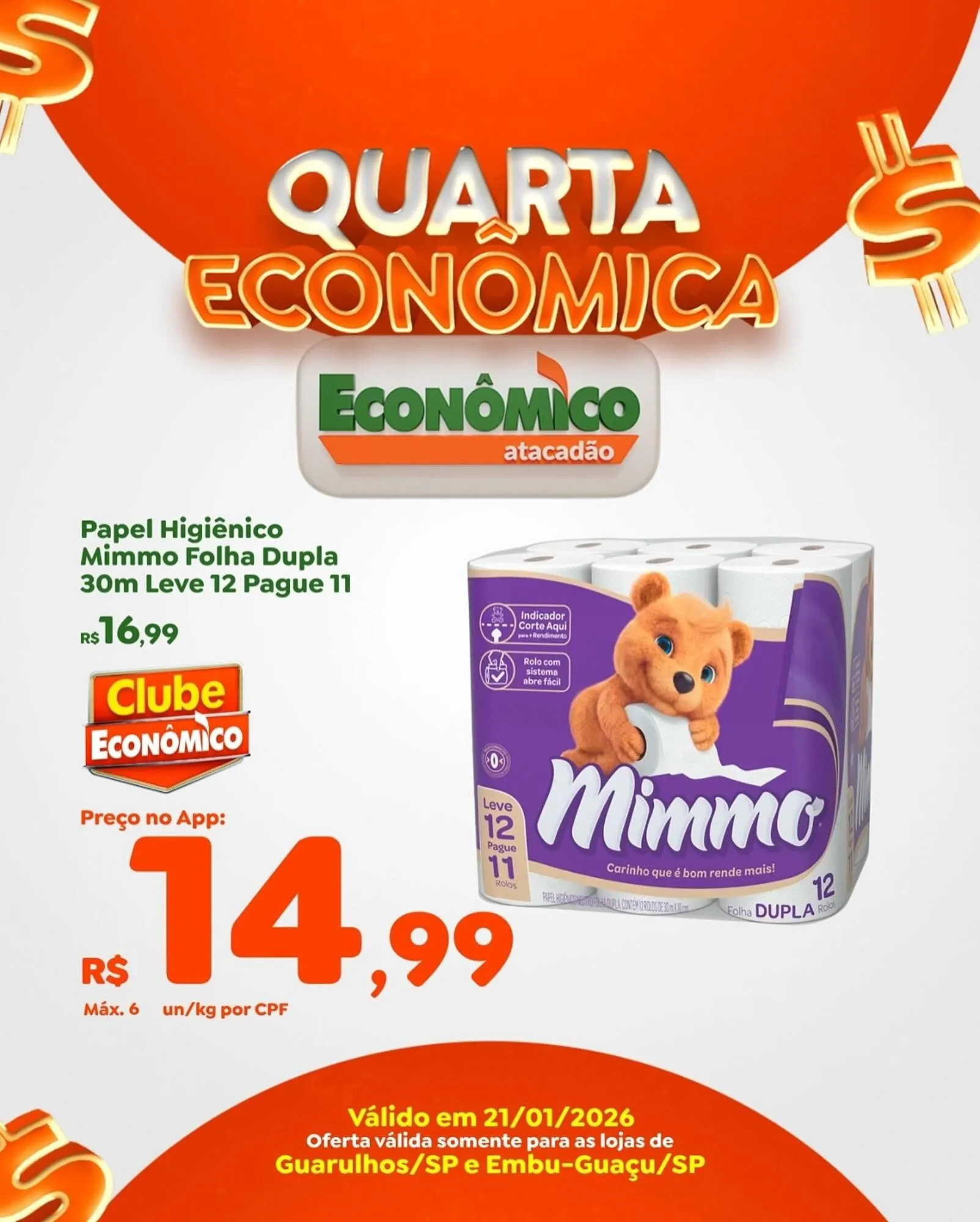 Encarte de Catálogo Econômico Atacadão 21 de janeiro até 21 de janeiro 2026 - Pagina 3