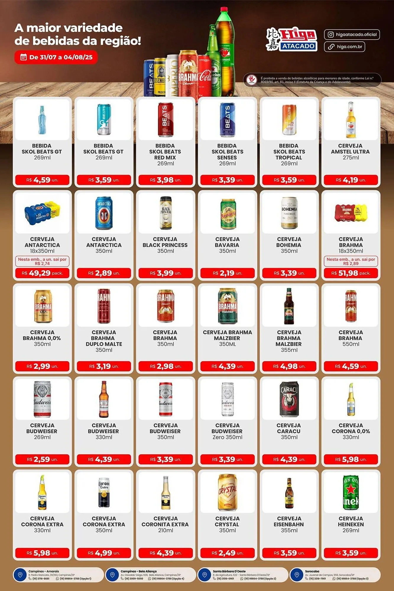 Encarte de Catálogo Higa Atacado 31 de julho até 4 de agosto 2025 - Pagina 1
