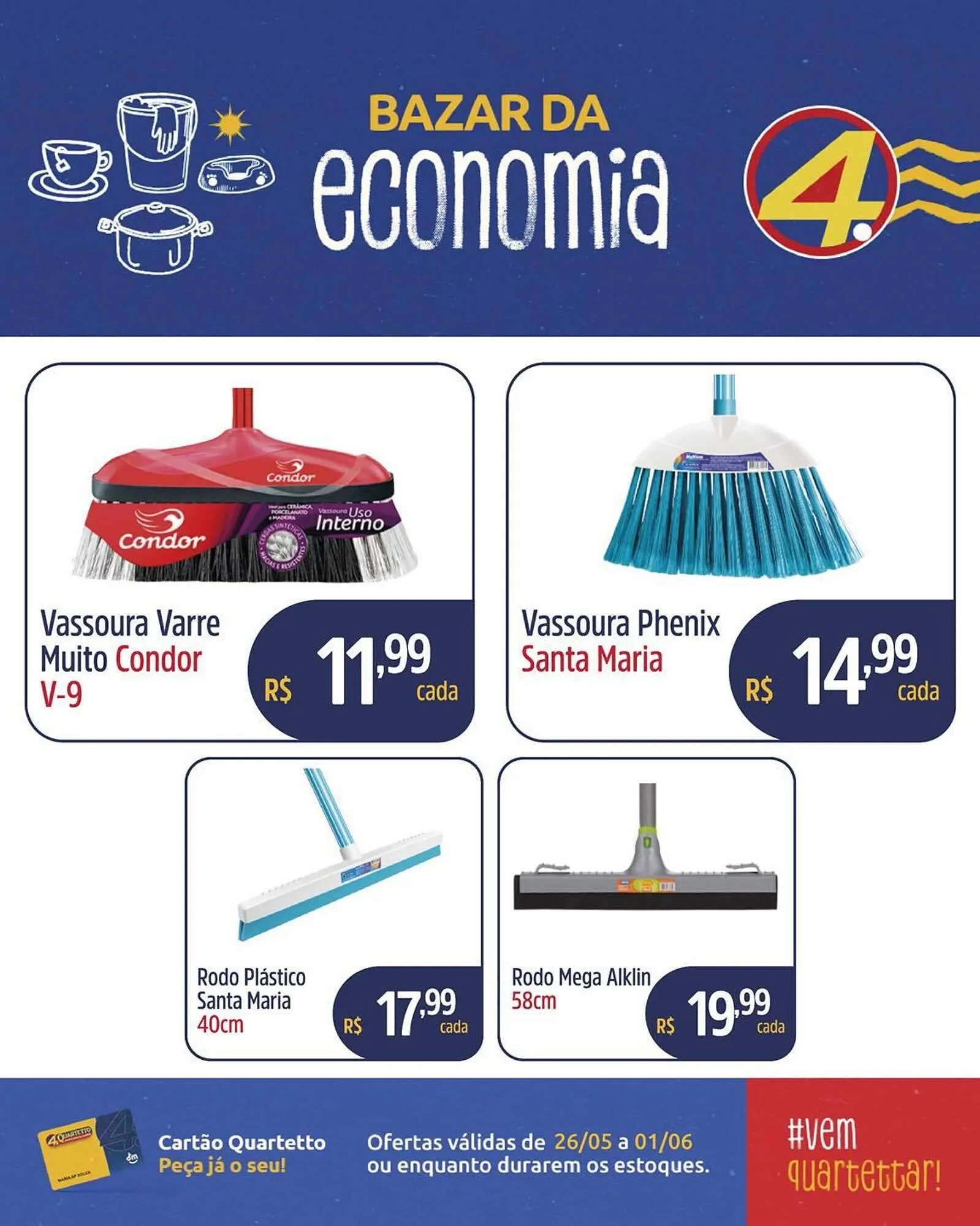 Encarte de Catálogo Quartetto Supermercados 27 de maio até 1 de junho 2025 - Pagina 1